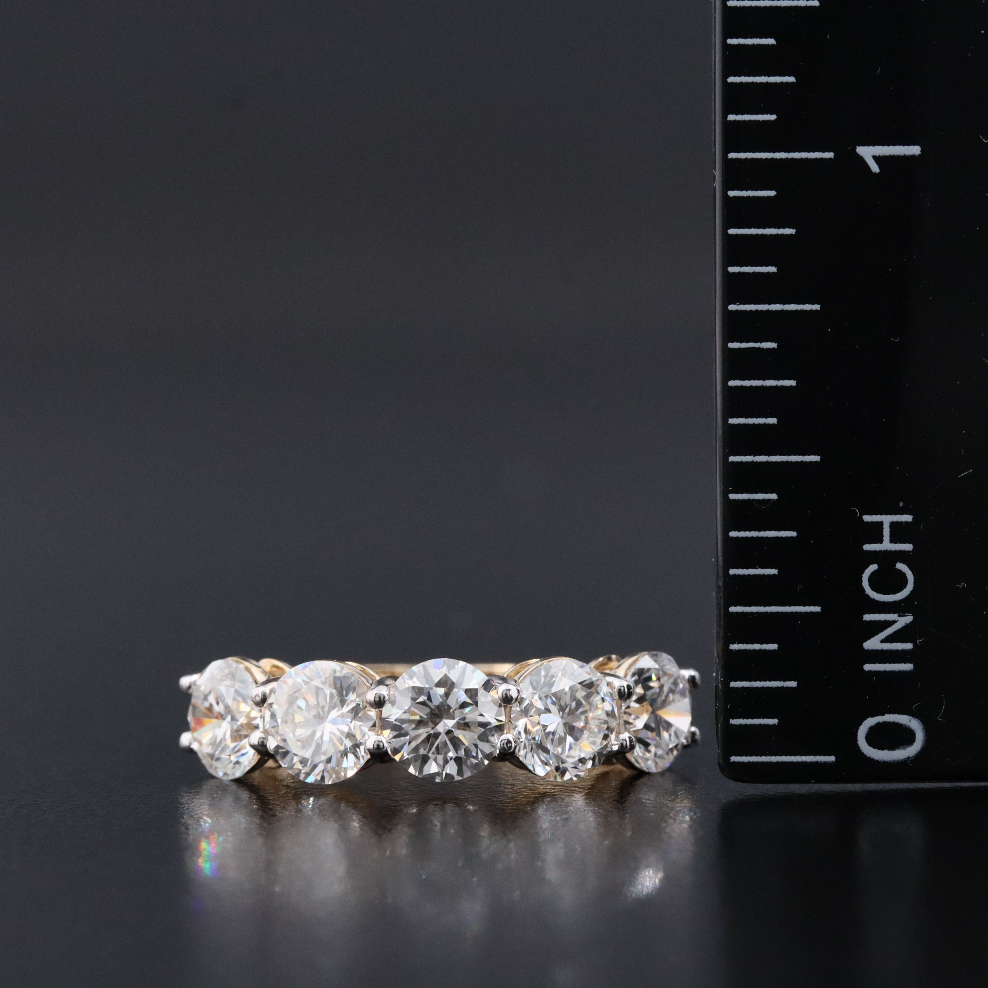 14K 2.91 CTW Lab Grown Diamond Ring