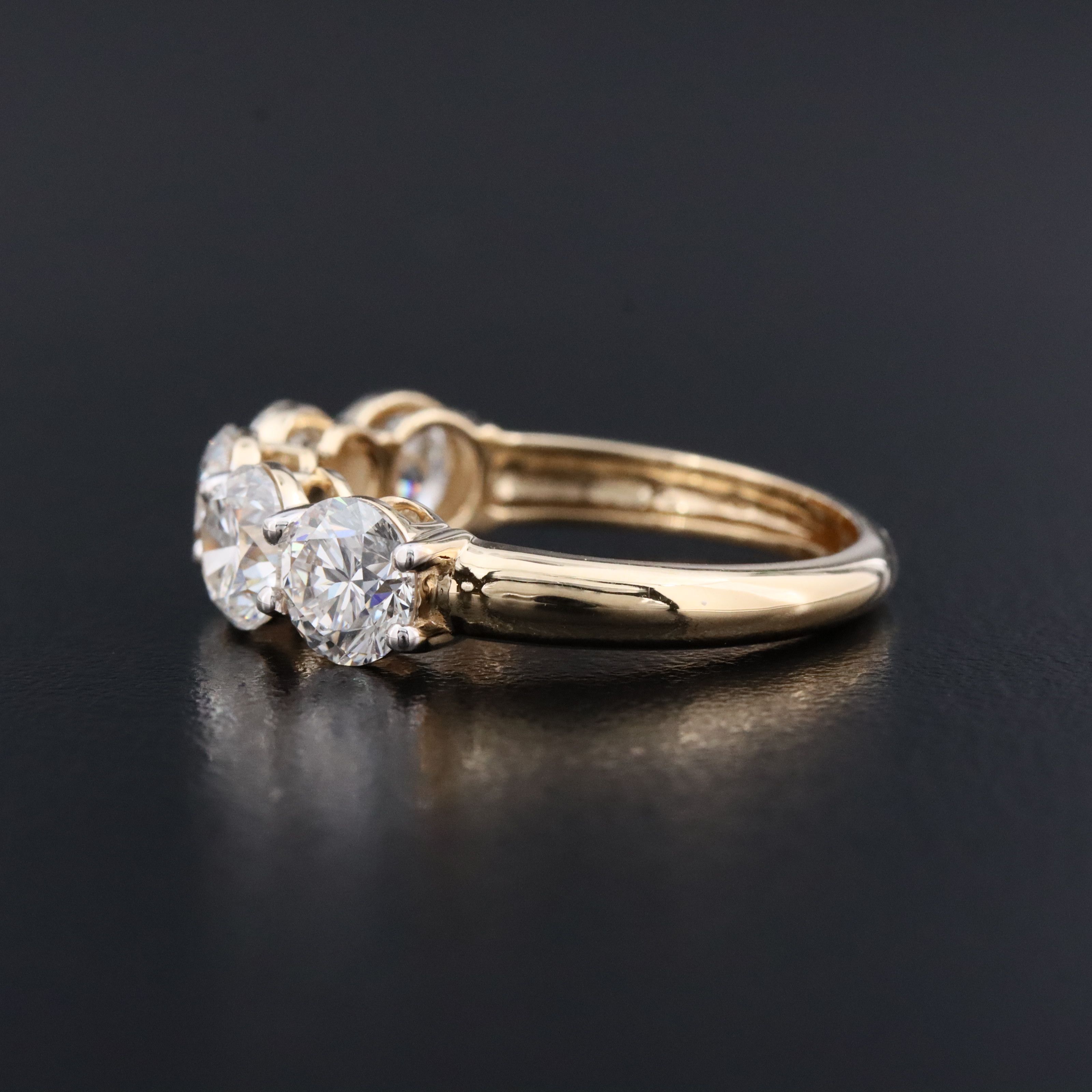 14K 2.91 CTW Lab Grown Diamond Ring