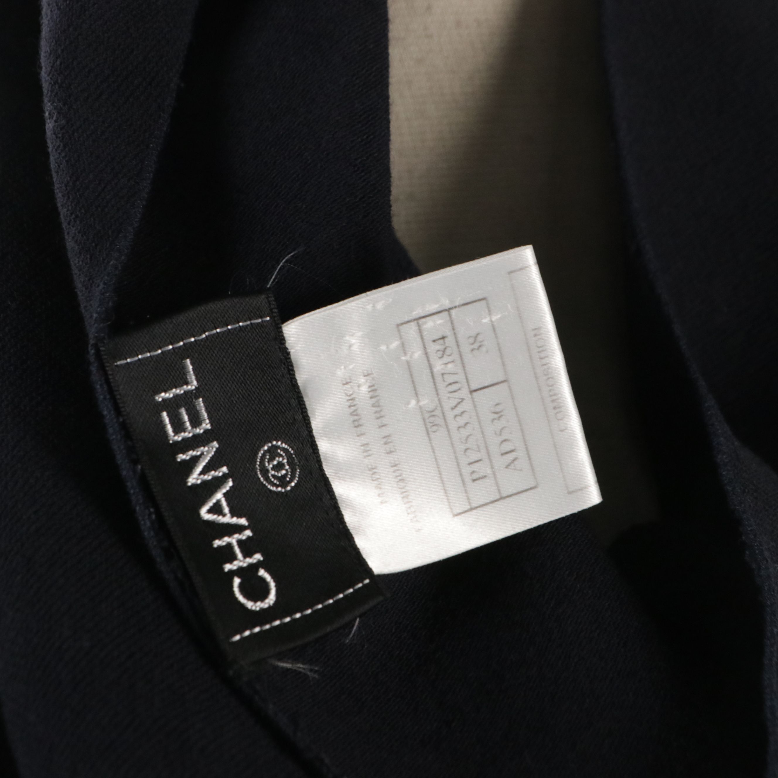 Chanel Navy Wool Sleeveless Top and Skirt Set From the 1998 Cruise Collection