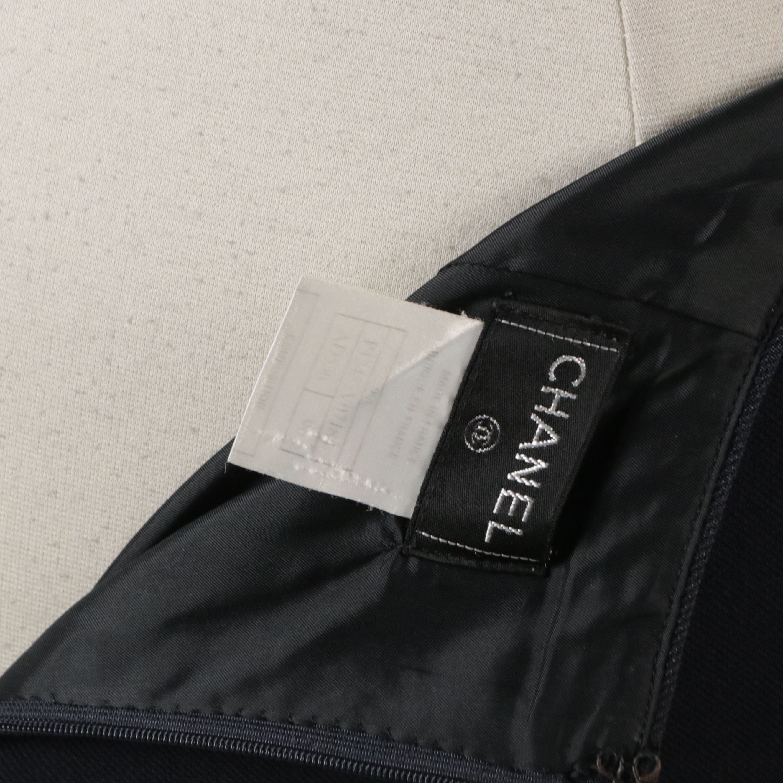 Chanel Navy Wool Sleeveless Top and Skirt Set From the 1998 Cruise Collection