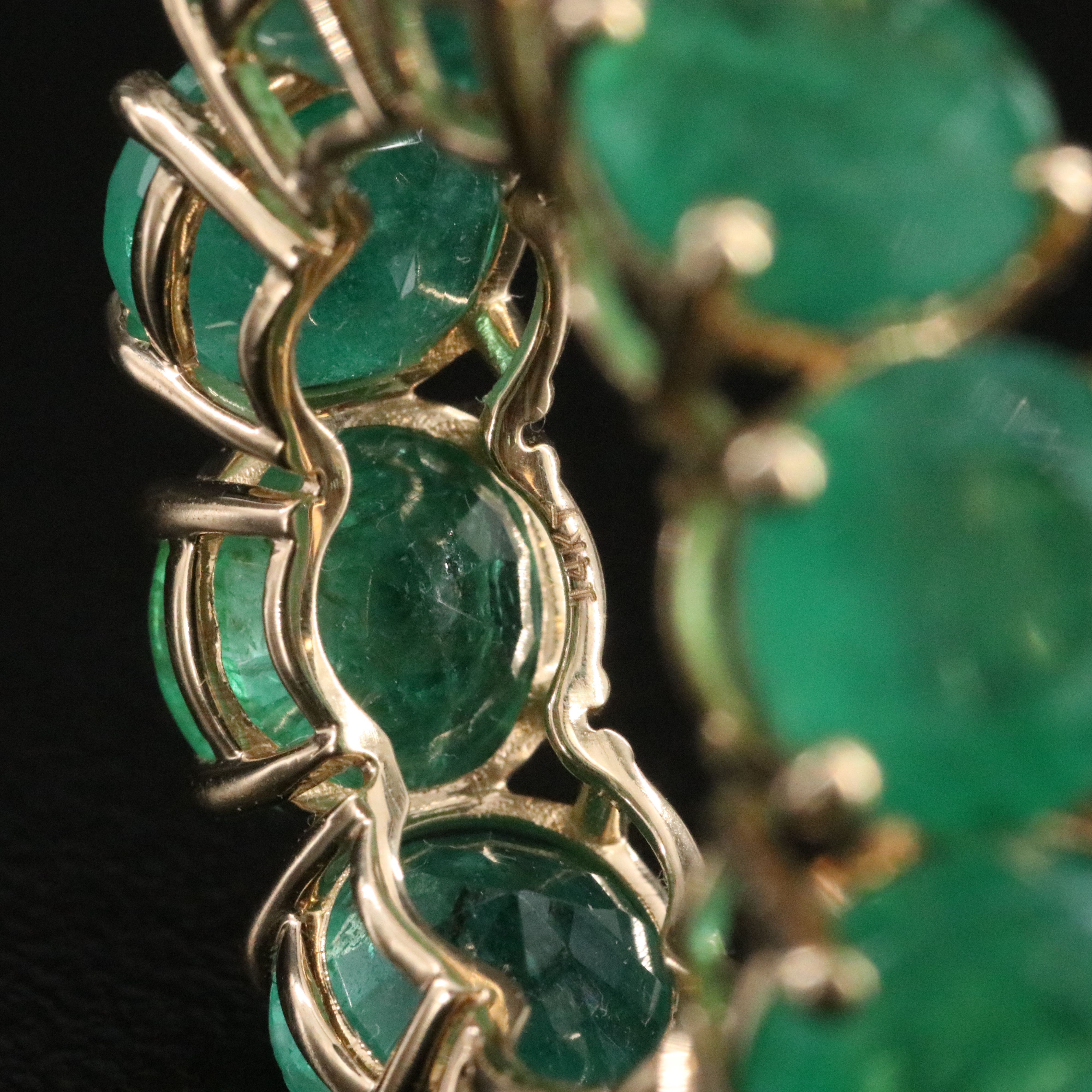 14K 19.64 CTW Emerald Eternity Band