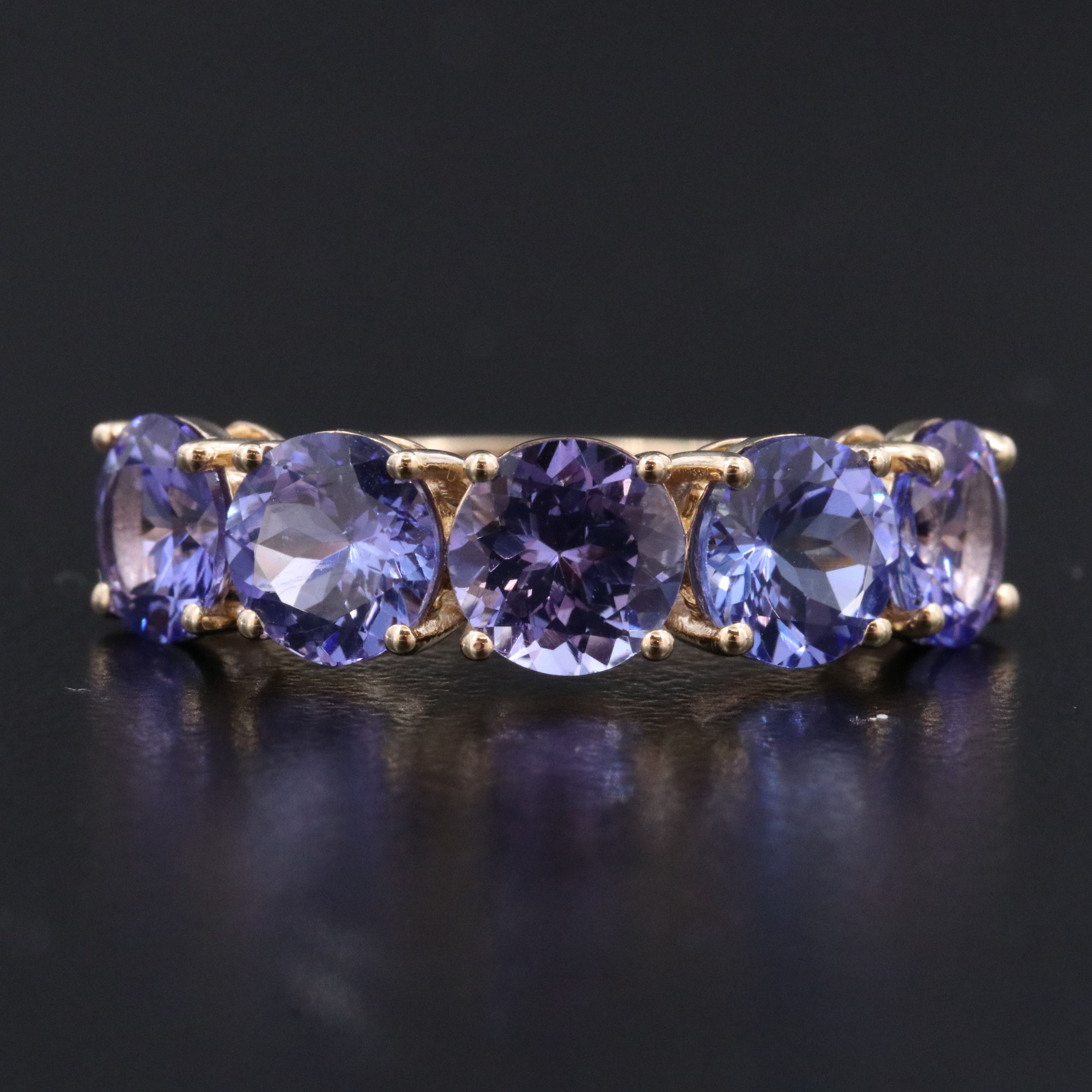 14K 3.94 CTW Tanzanite Ring