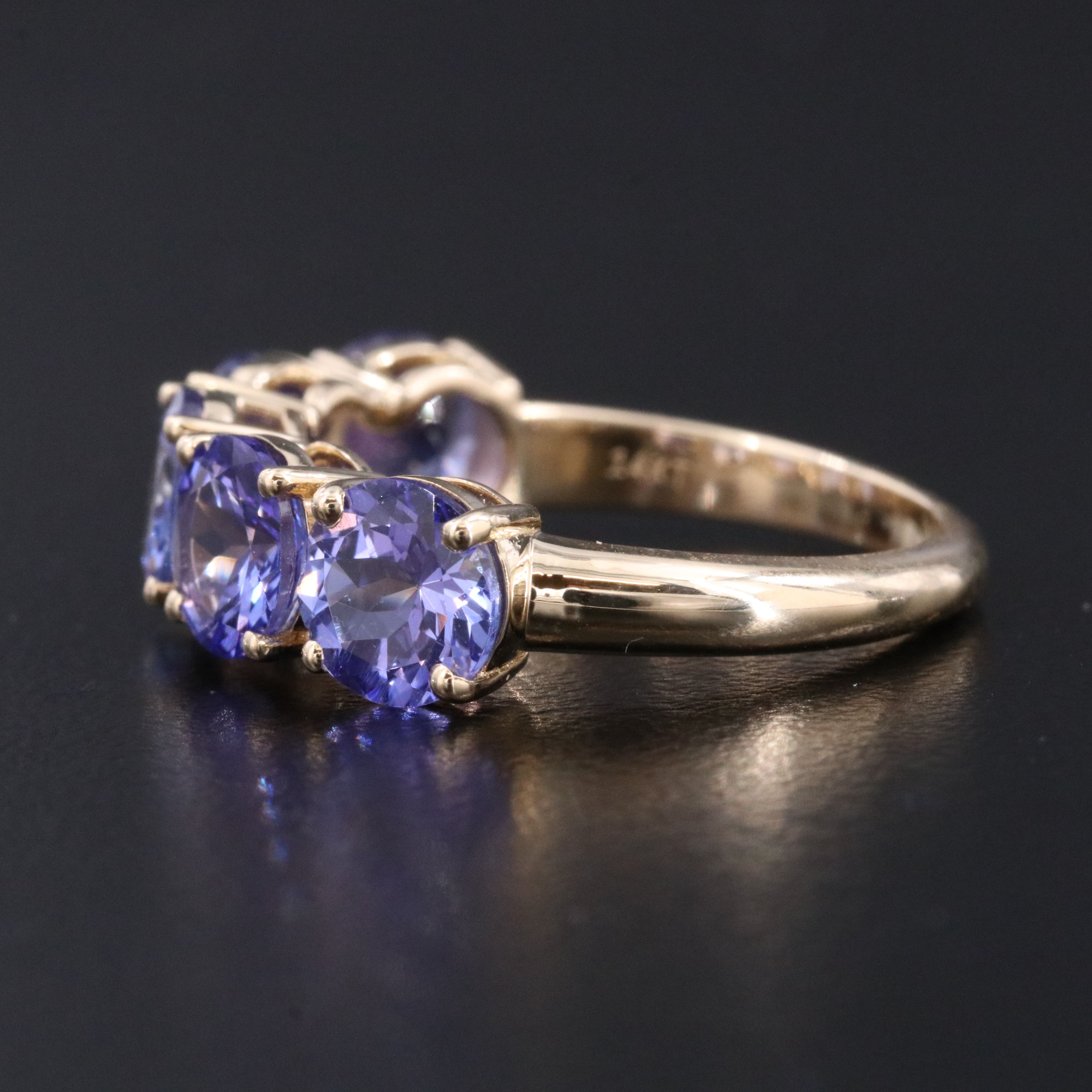 14K 3.94 CTW Tanzanite Ring