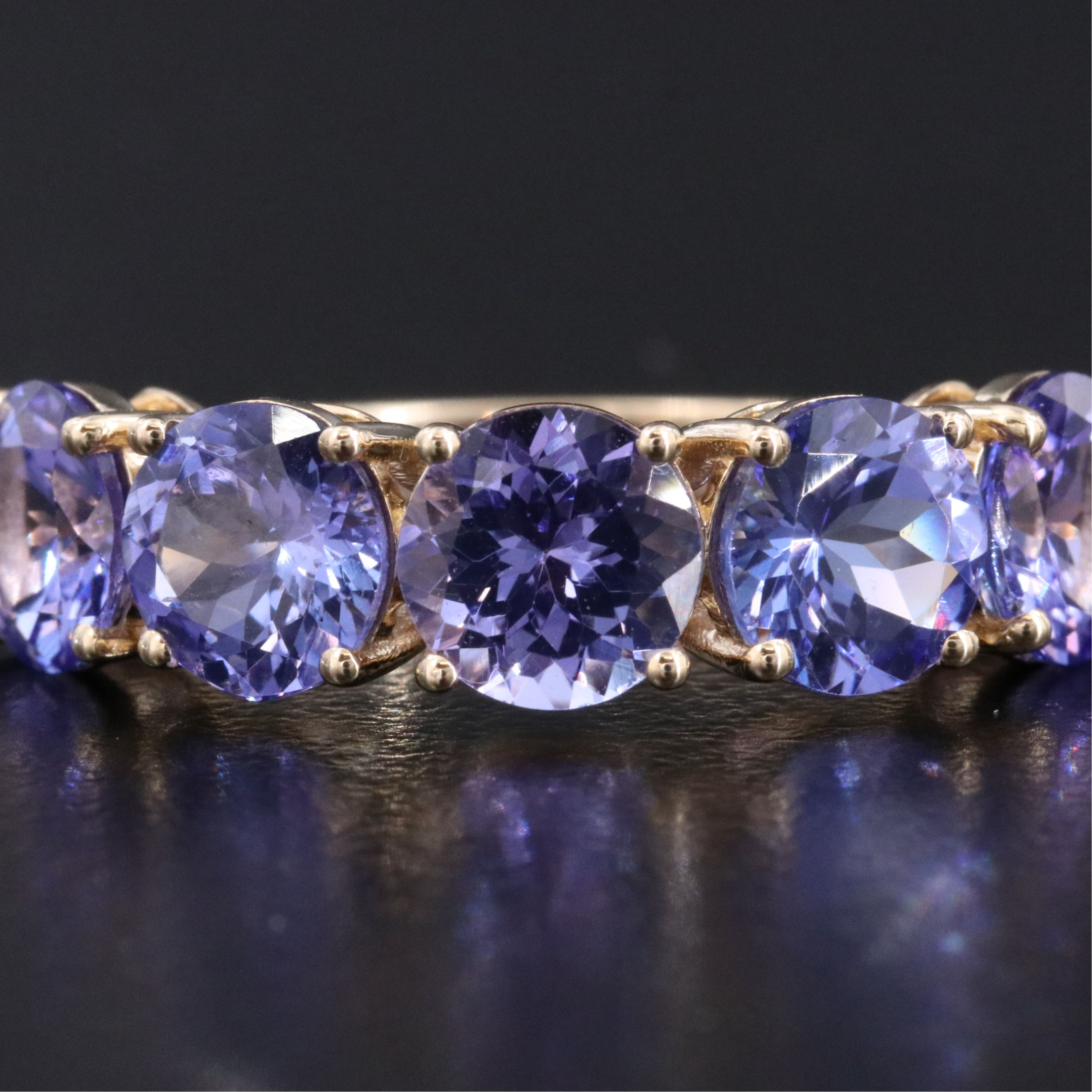 14K 3.94 CTW Tanzanite Ring