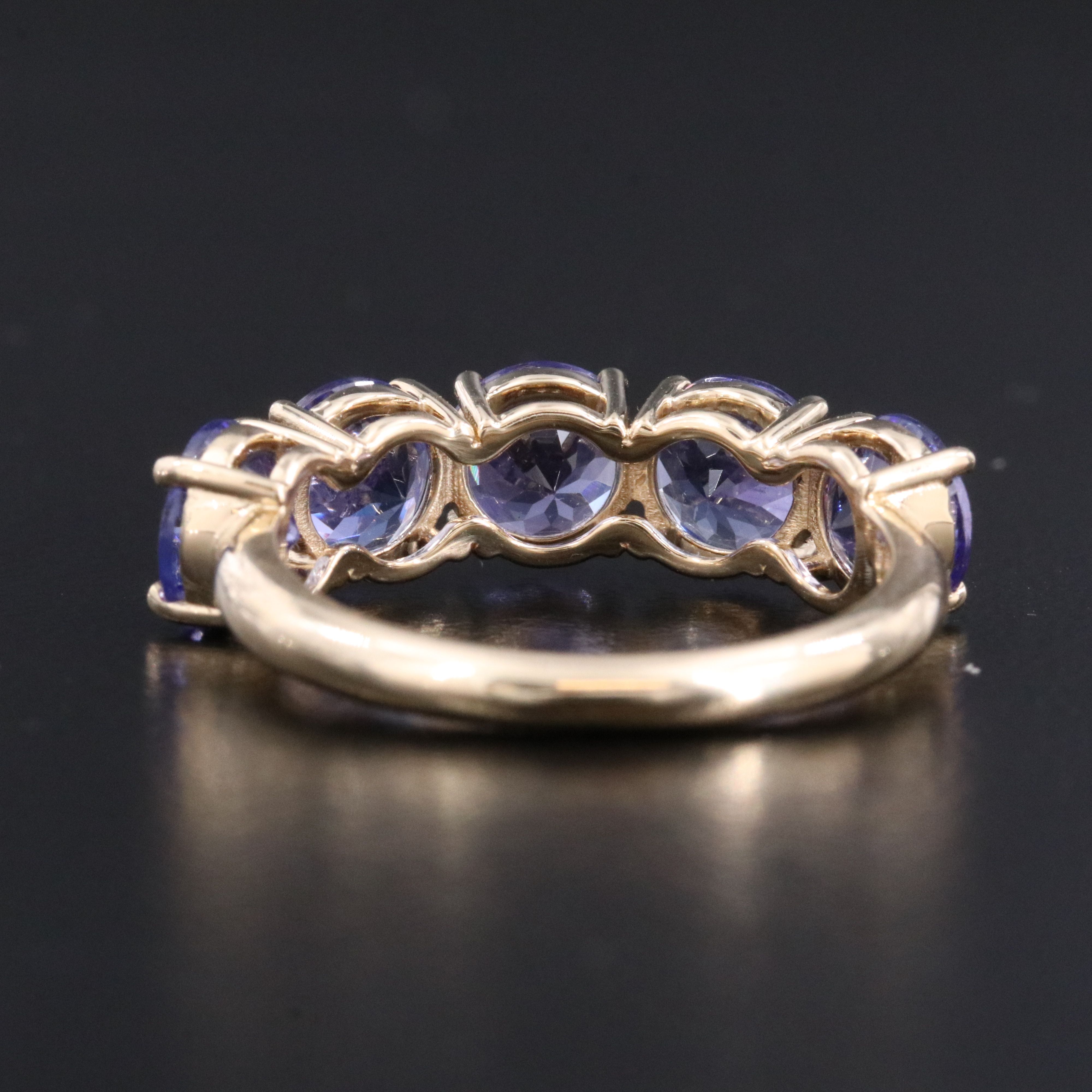 14K 3.94 CTW Tanzanite Ring