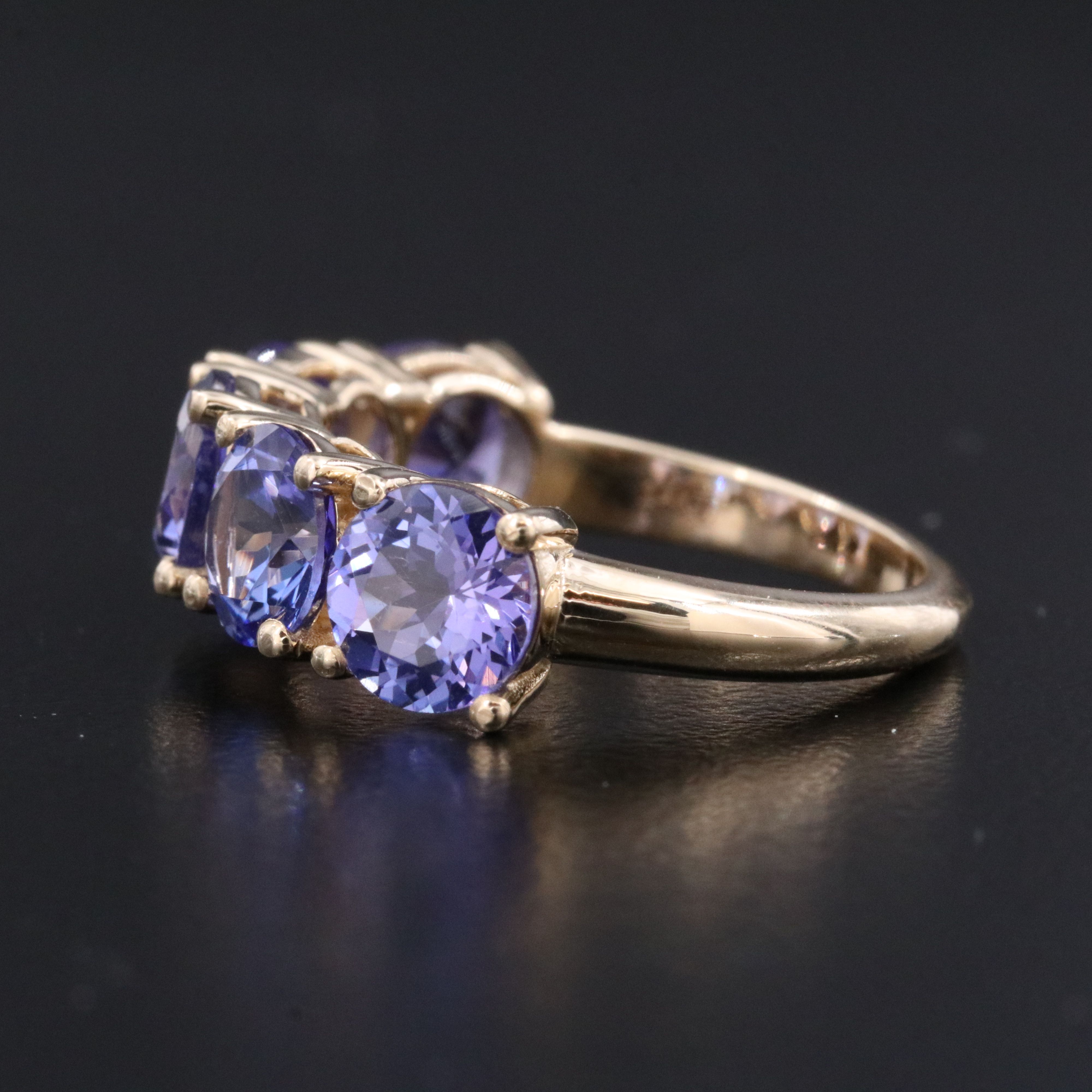 14K 4.46 CTW Tanzanite Ring