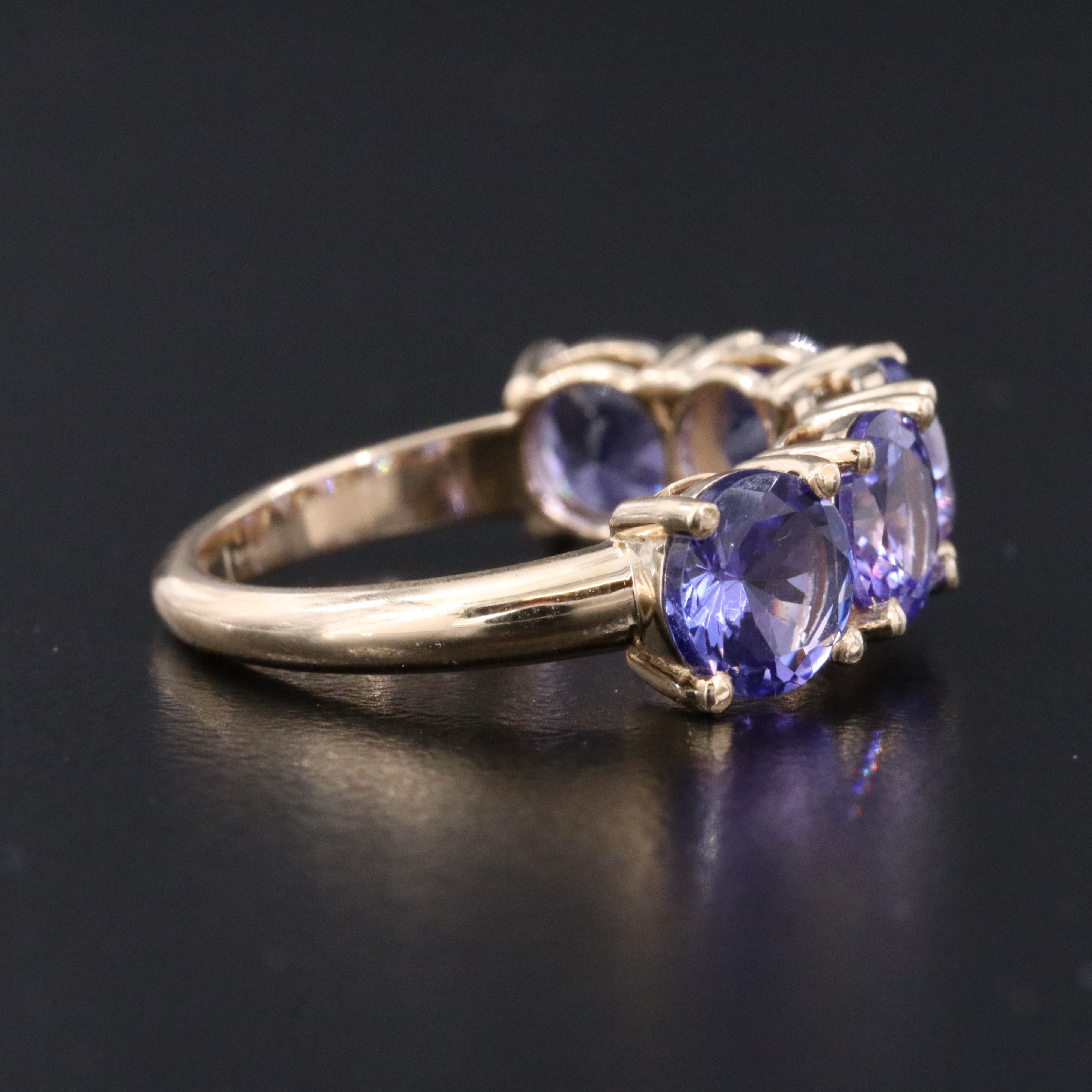 14K 4.46 CTW Tanzanite Ring