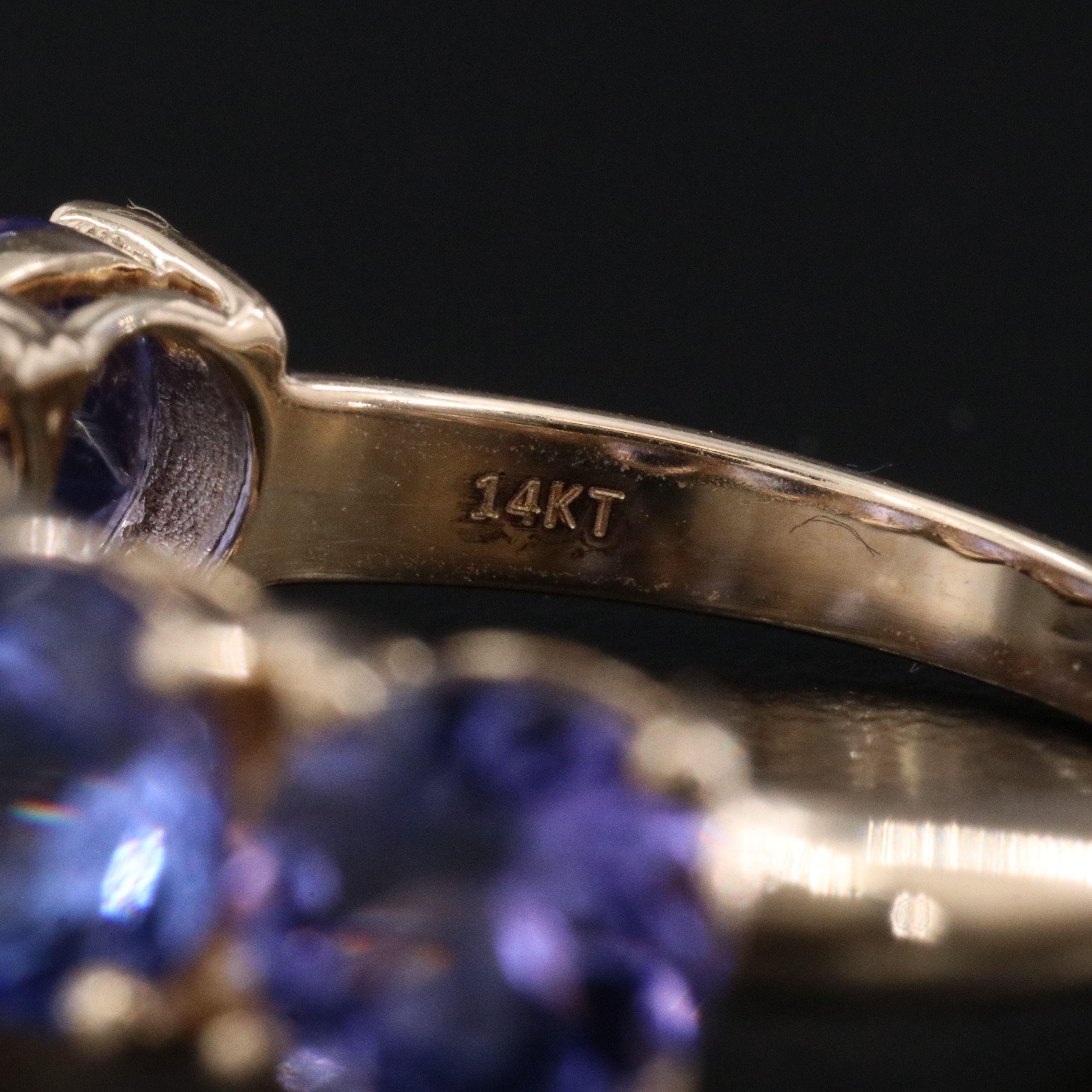 14K 4.46 CTW Tanzanite Ring