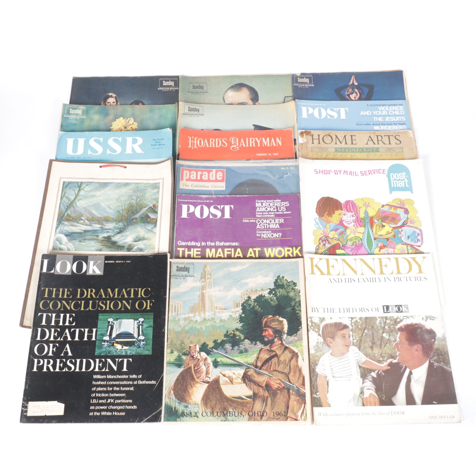 "LOOK" Magazine JFK Memorial Issues and Other Magazine Collections