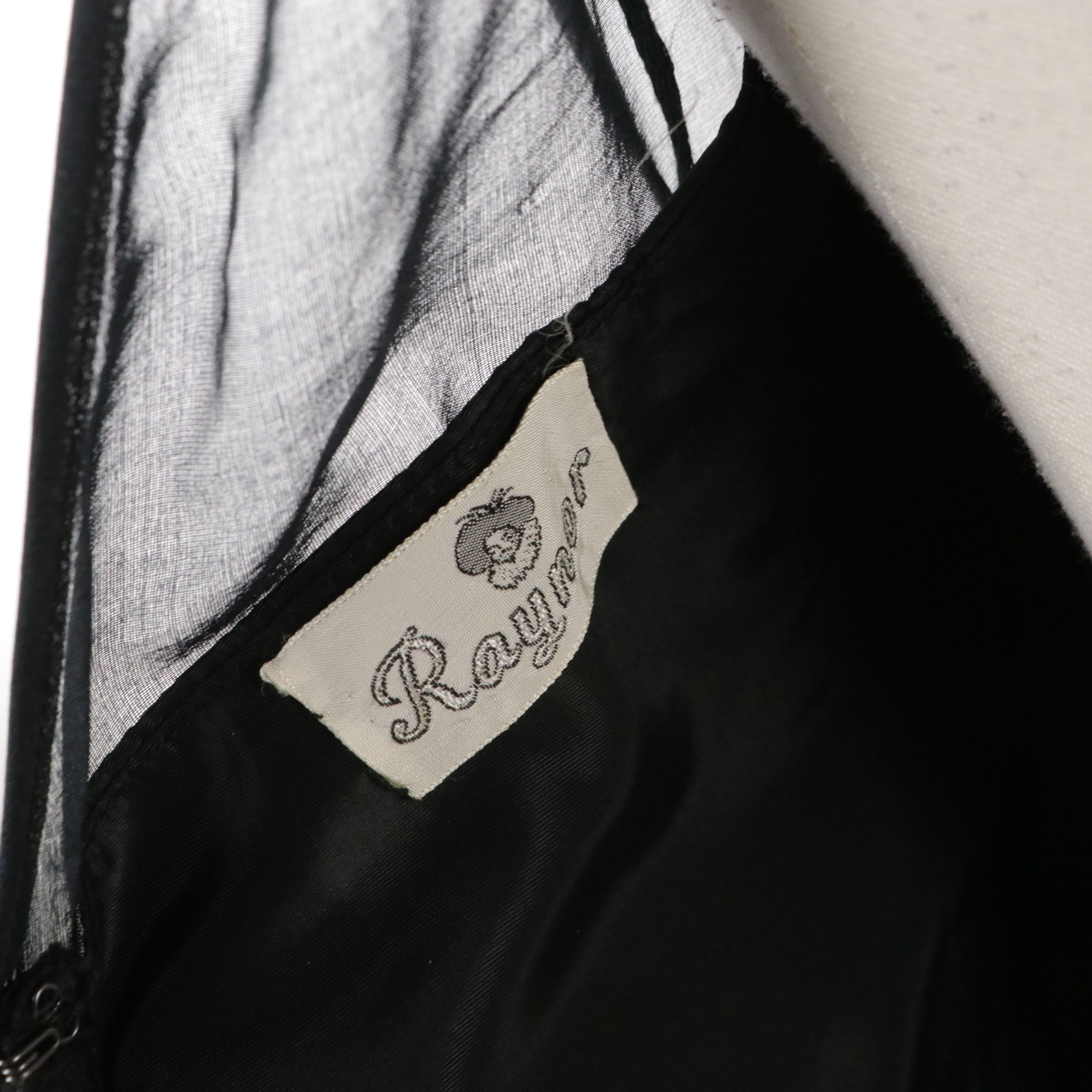 Raynor Cocktail Wiggle Dress with Bubble/Bow Detail in Silk Organza, 1950s