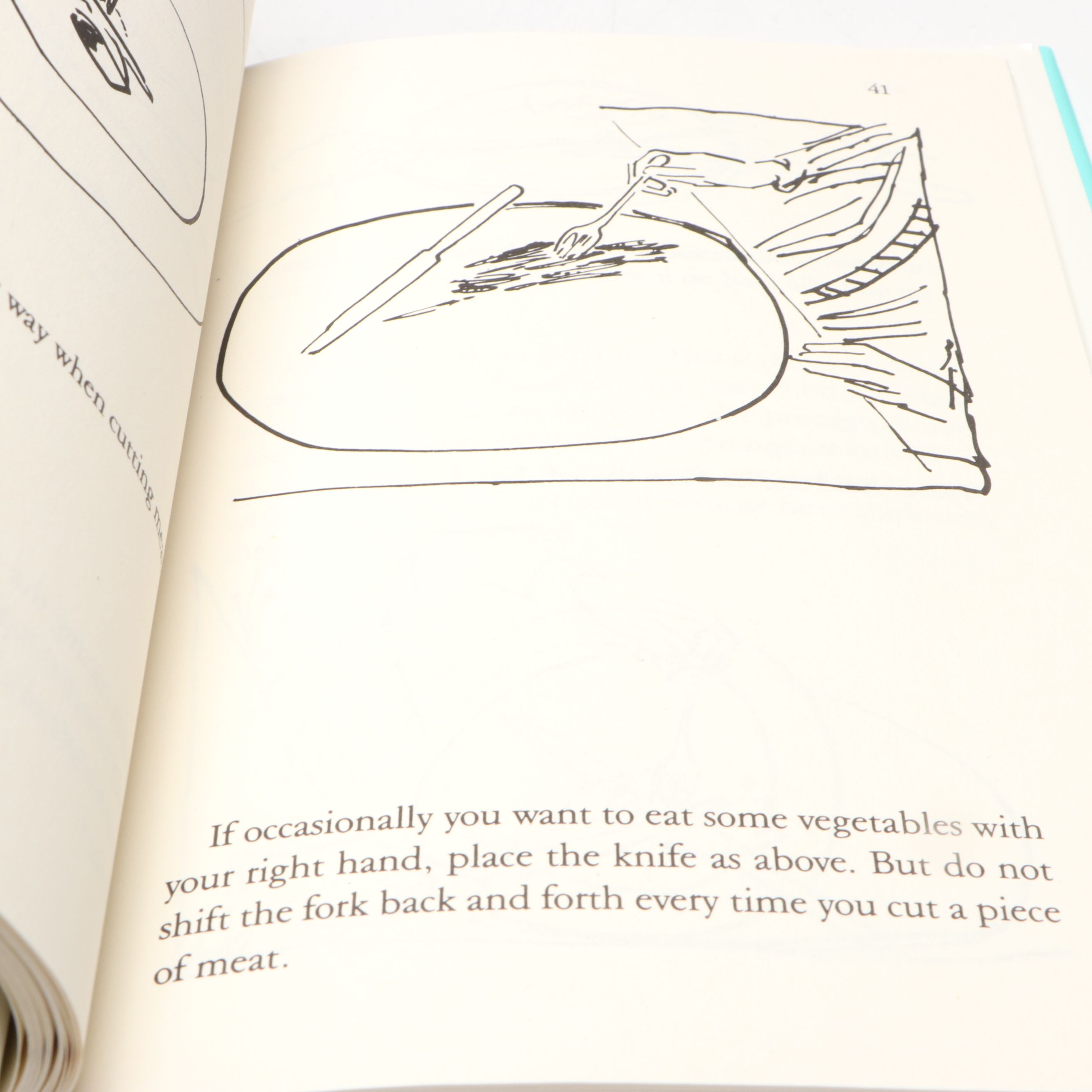 Illustrated "Tiffany's Table Manners for Teenagers" by Walter Hoving, 1989