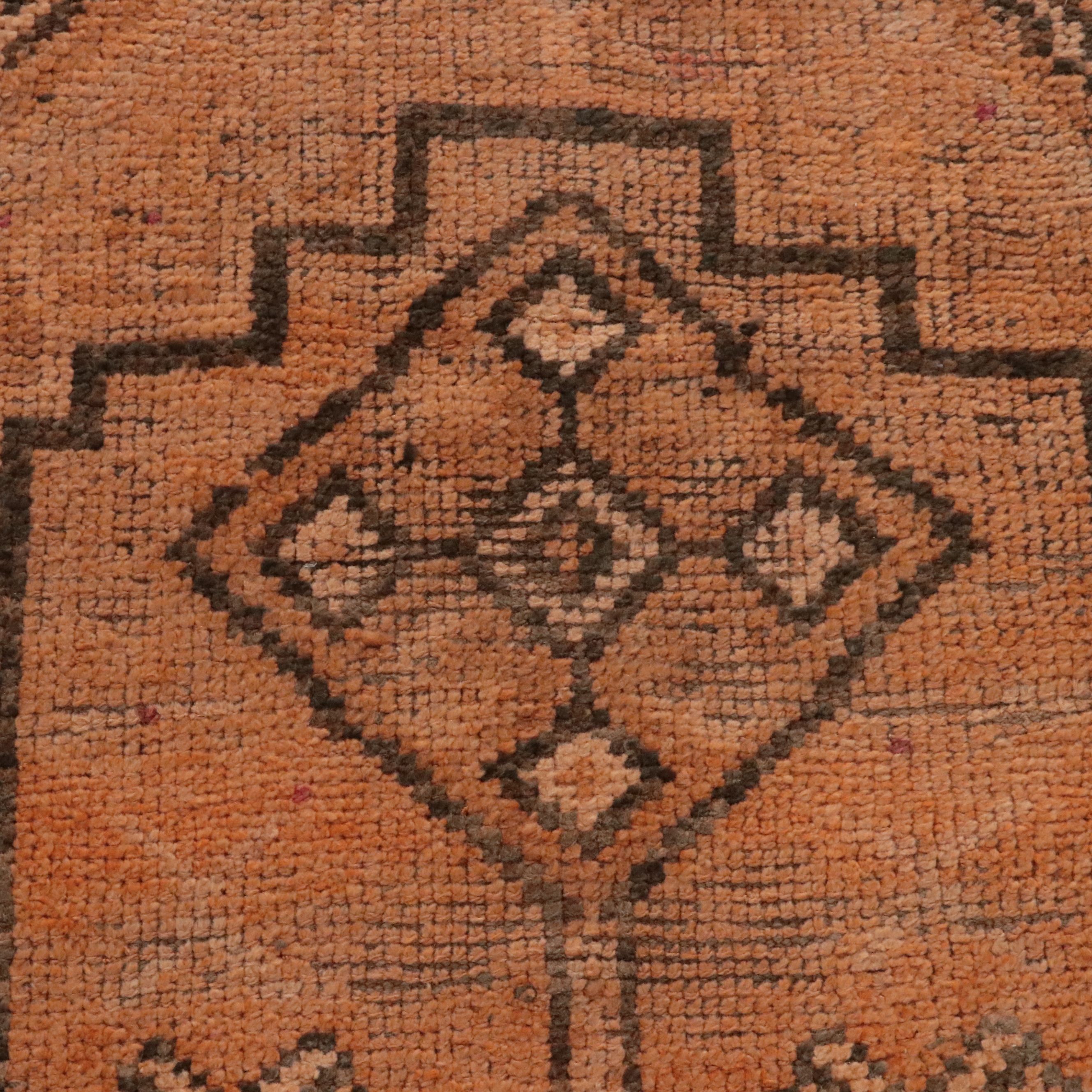 2'6 x 11'8 Hand-Knotted Turkish Anatolian Carpet Runner