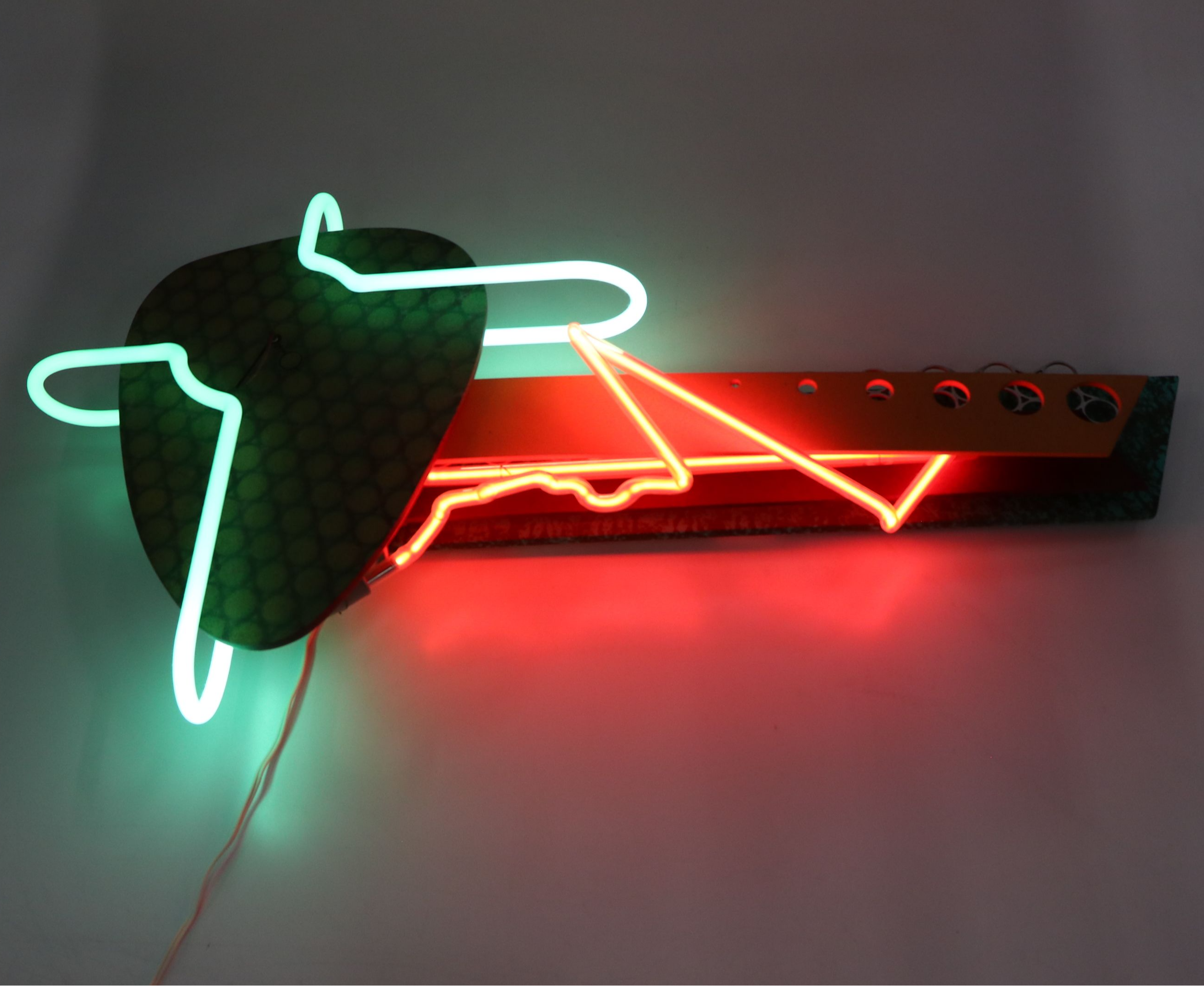 Sparky's Neonworks Abstract Illuminated Wall Clock