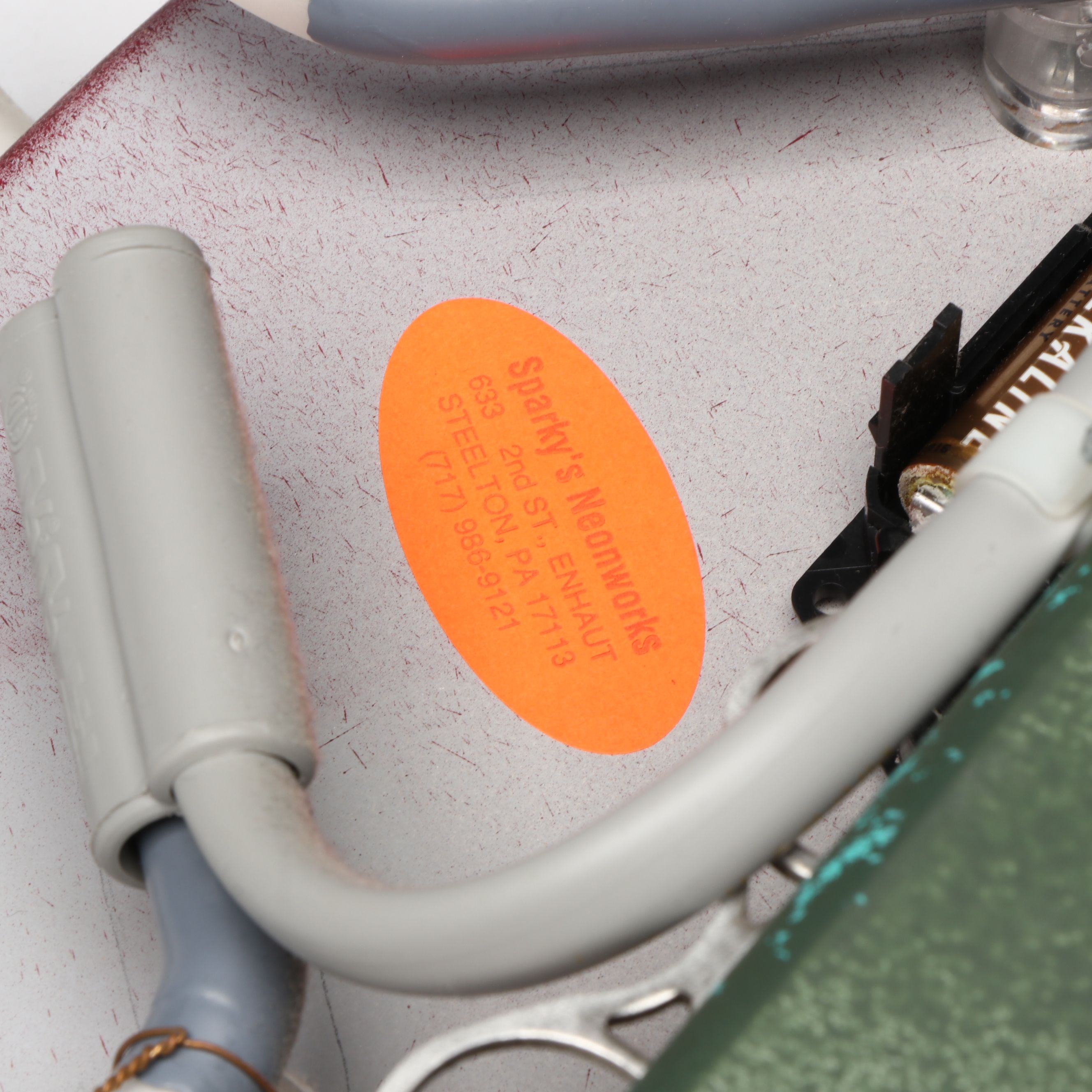 Sparky's Neonworks Abstract Illuminated Wall Clock