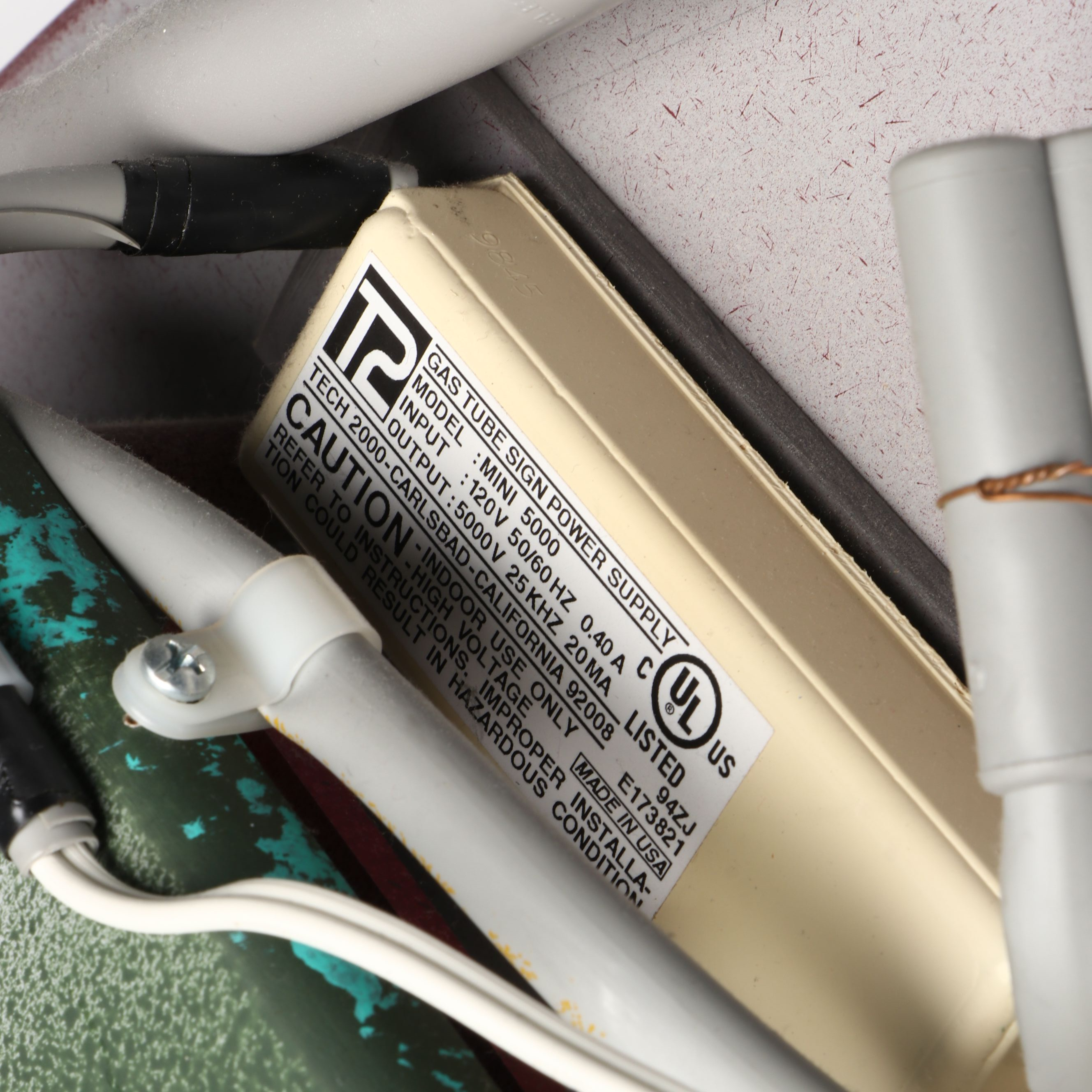 Sparky's Neonworks Abstract Illuminated Wall Clock