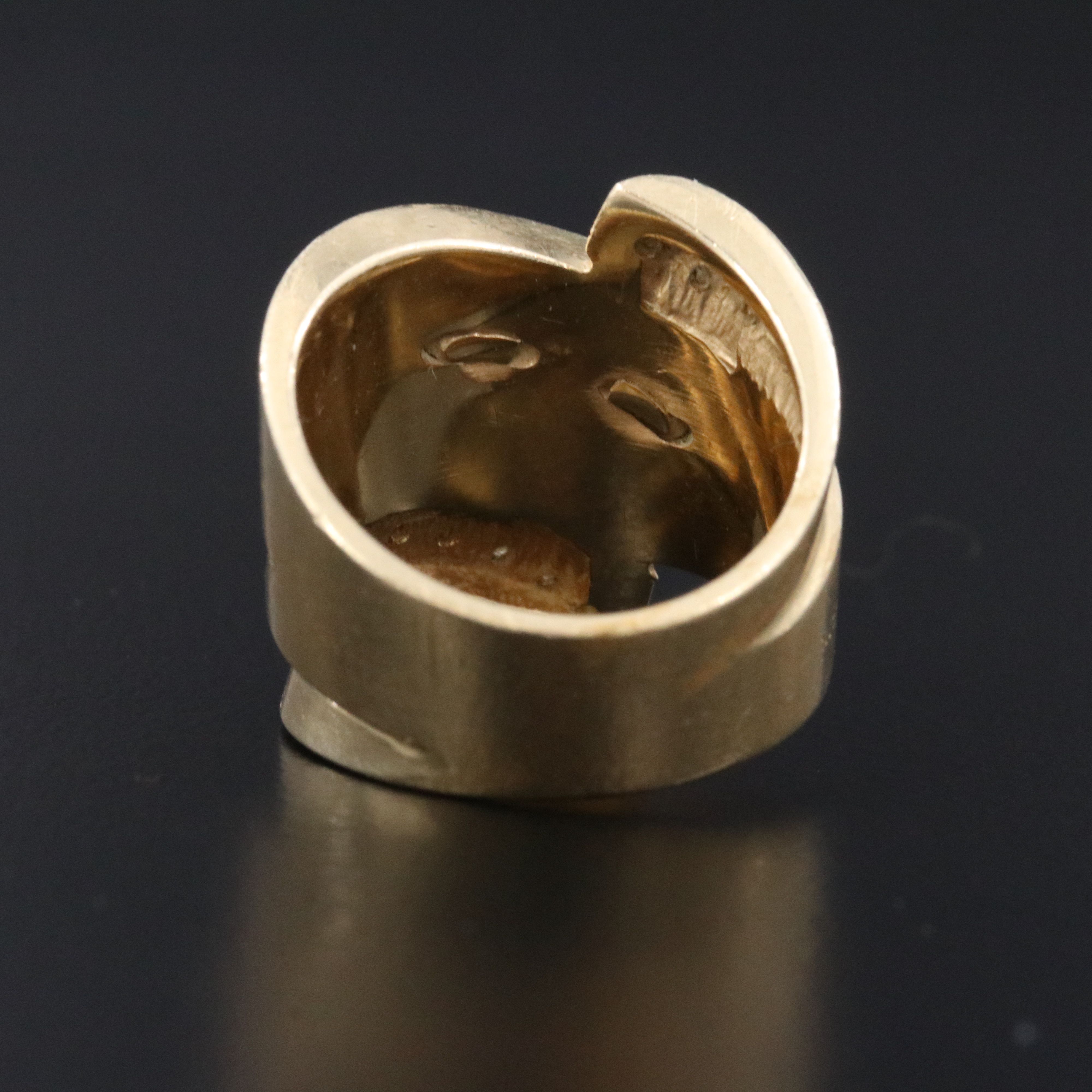 14K 0.16 CTW Diamond Jaguar Bypass Ring