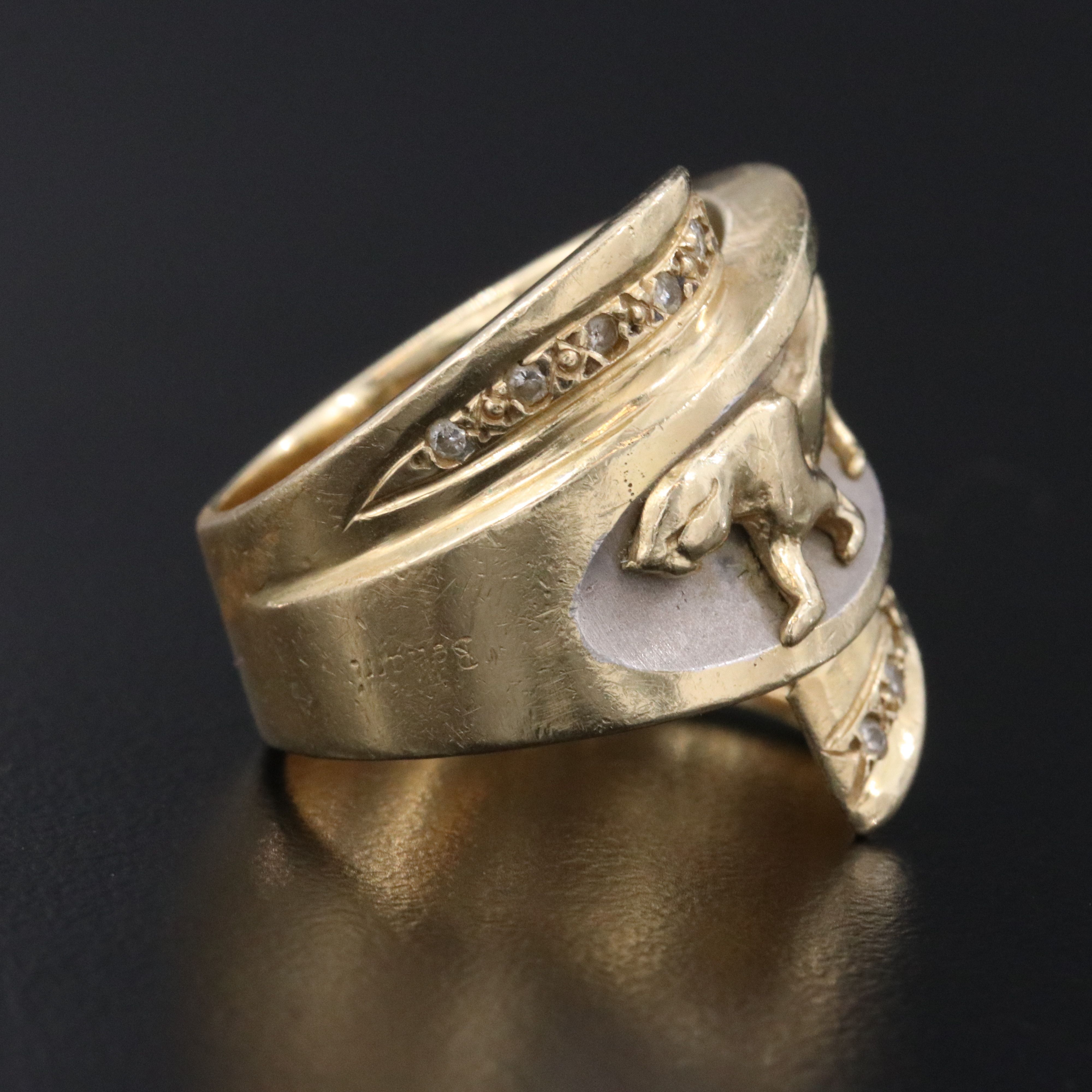 14K 0.16 CTW Diamond Jaguar Bypass Ring