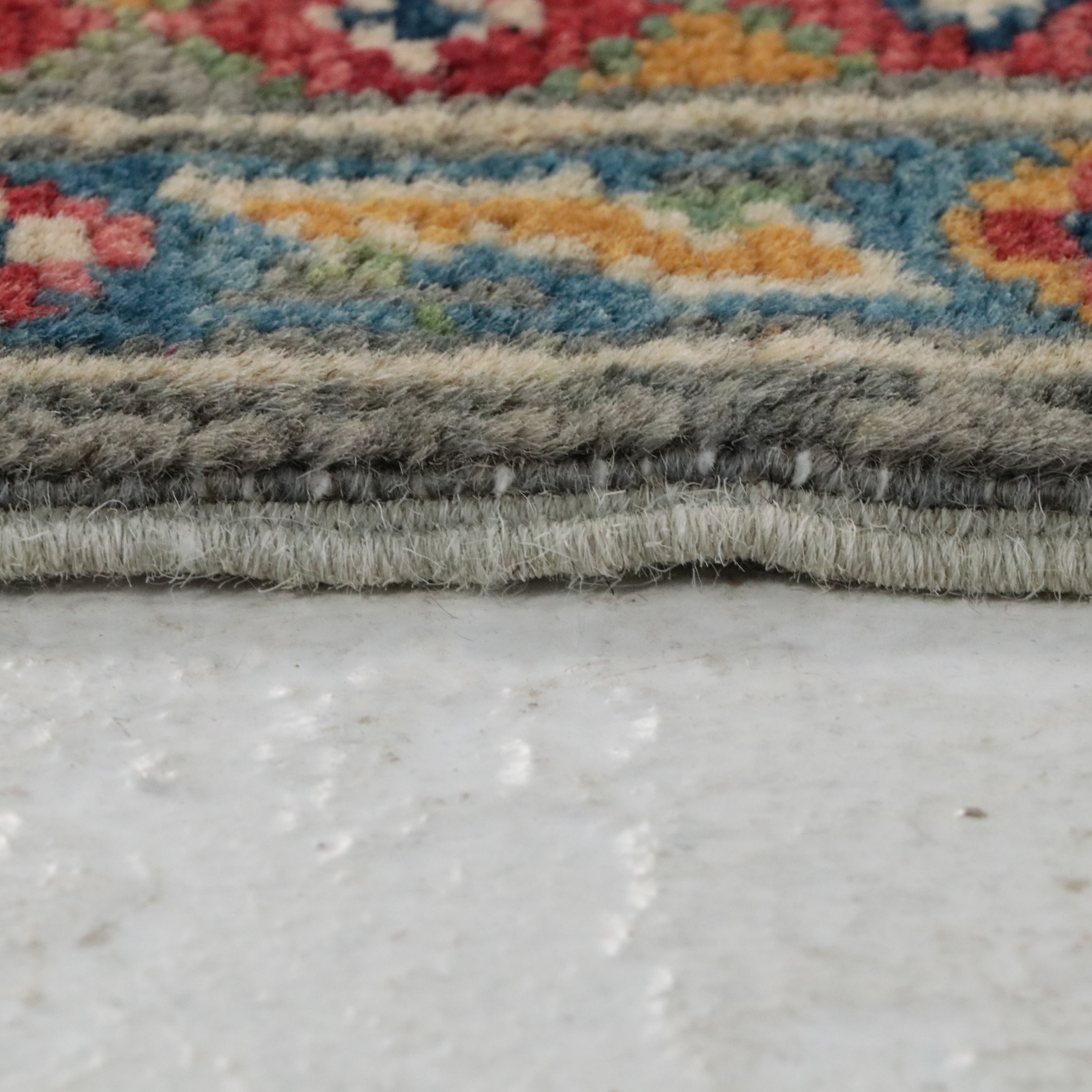 3'5 x 4'11 Hand-Knotted Afghan Kazak Accent Rug