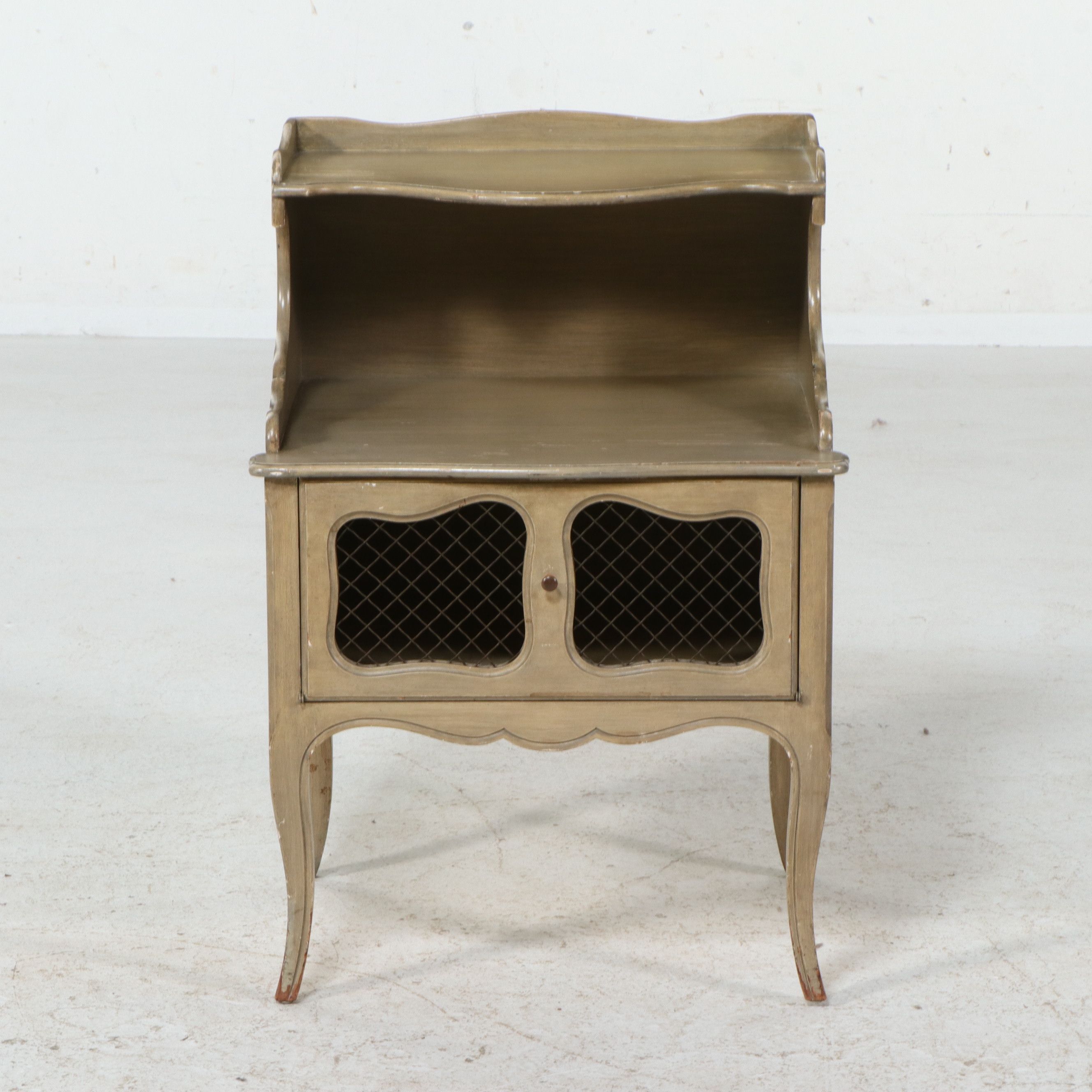 French Provincial Style Painted Wood Commode, Mid-20th Century