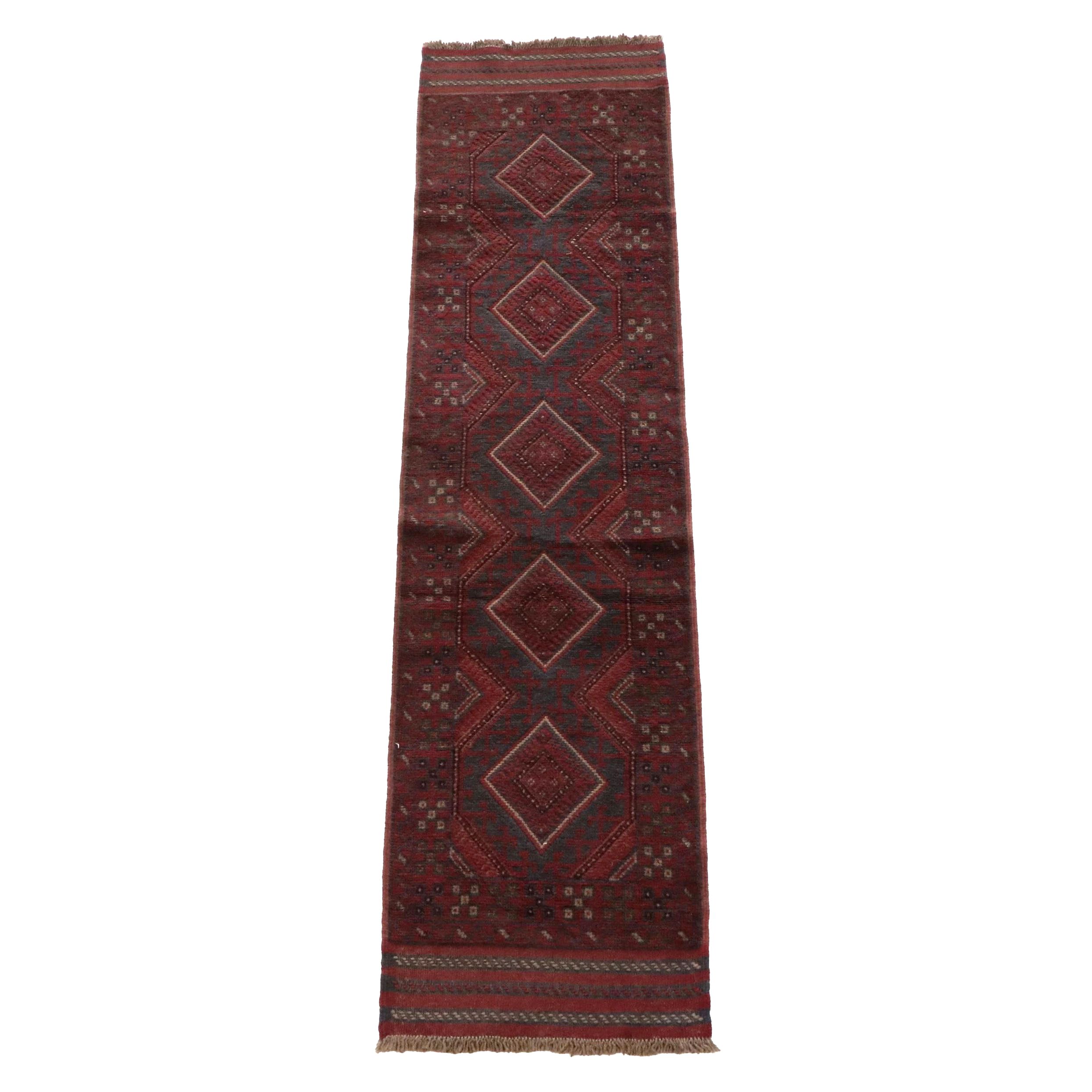 2'1 x 8'9 Handmade Afghan Mashwani Carpet Runner