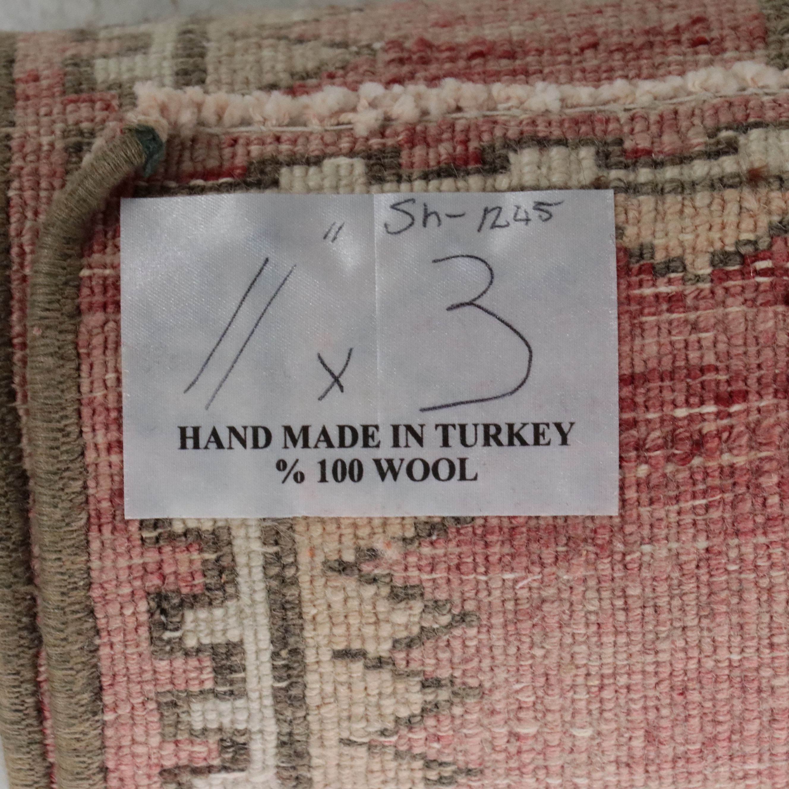 3' x 11'11 Hand-Knotted Turkish Anatolian Carpet Runner