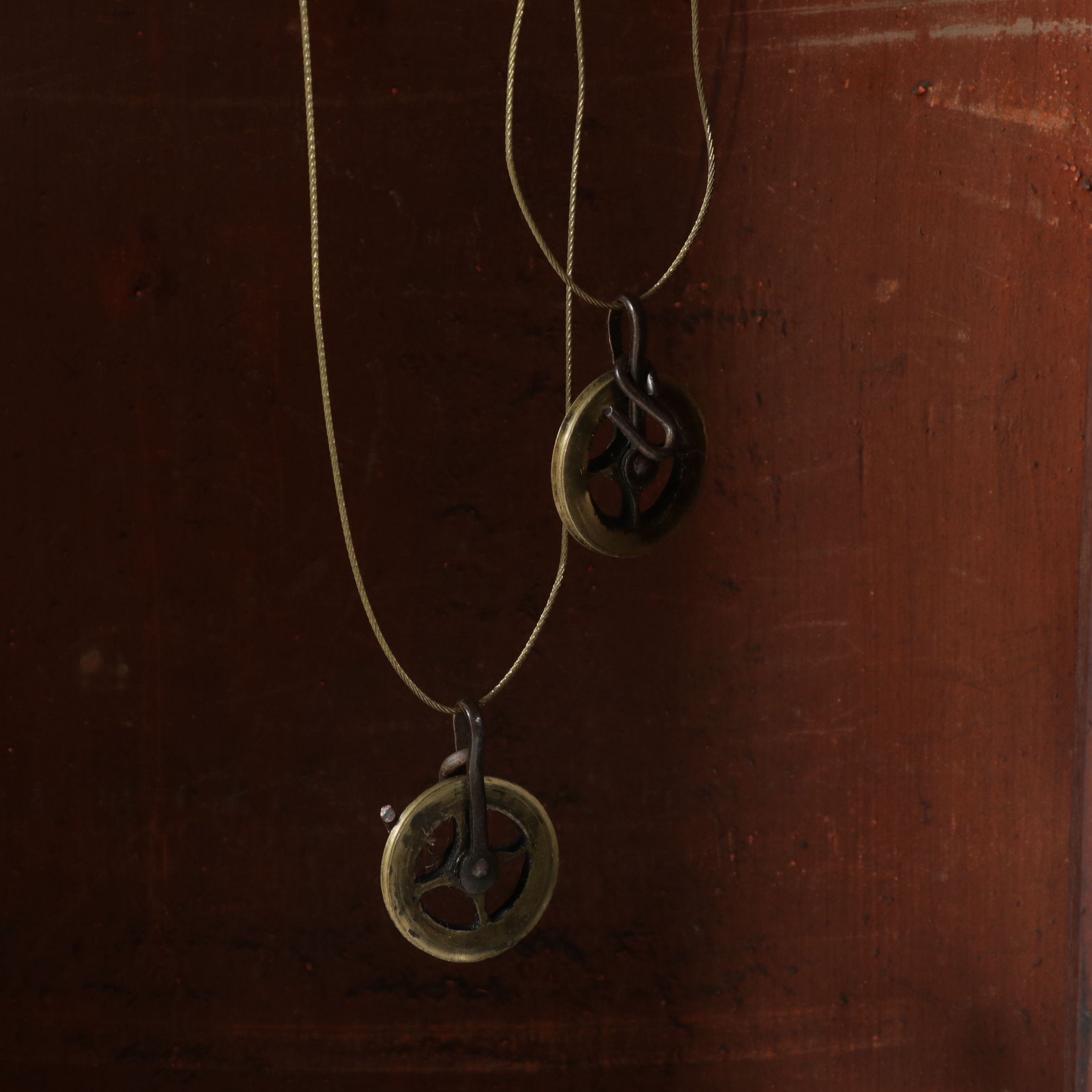 Federal Cherry Grandfather Clock w/ Hand-Painted Face, Early 19th C.