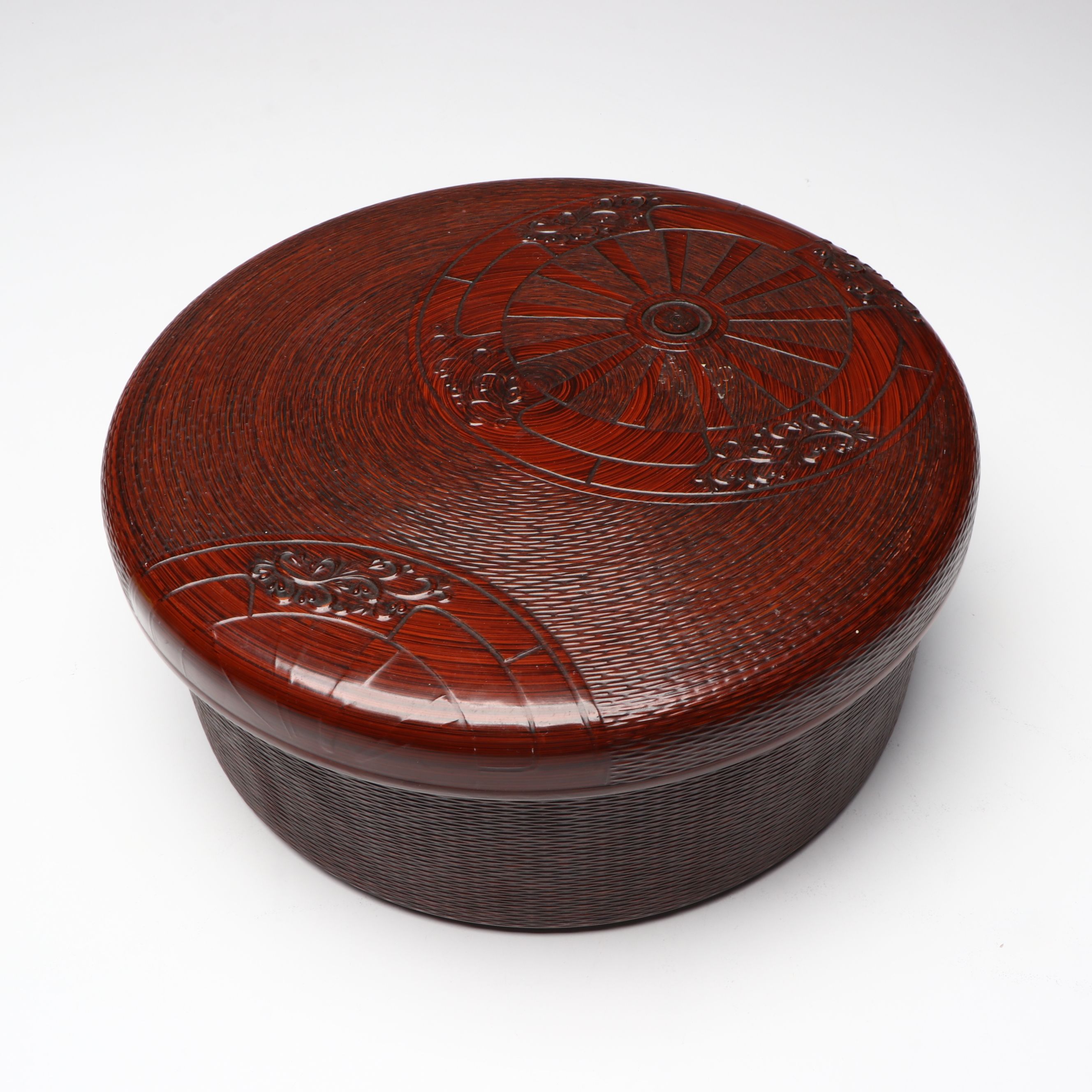 Japanese Lacquered Wood Trays and Rice Bowl with Tea Caddies and More Tableware