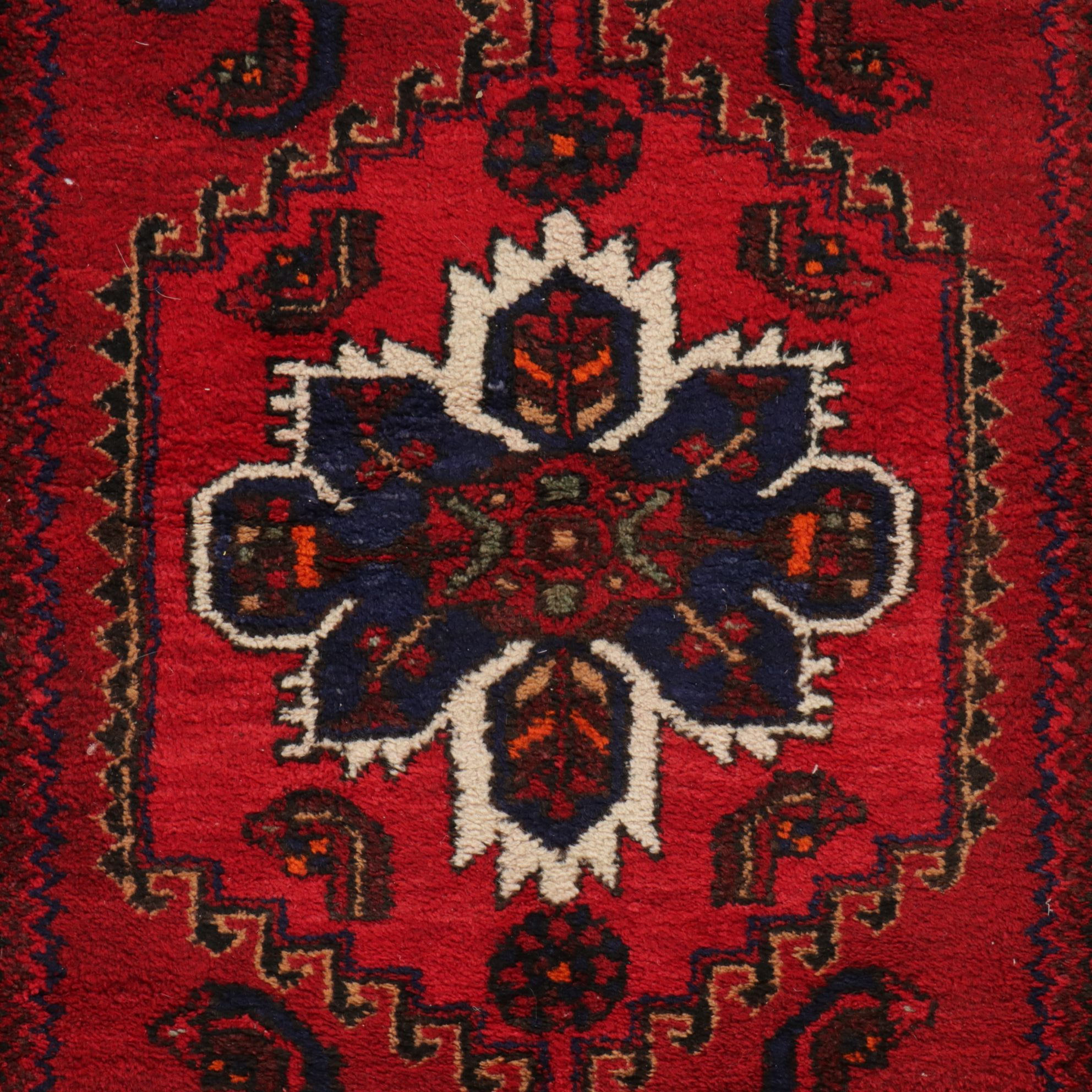 3'6 x 10' Hand-Knotted Persian Hamadan Long Rug