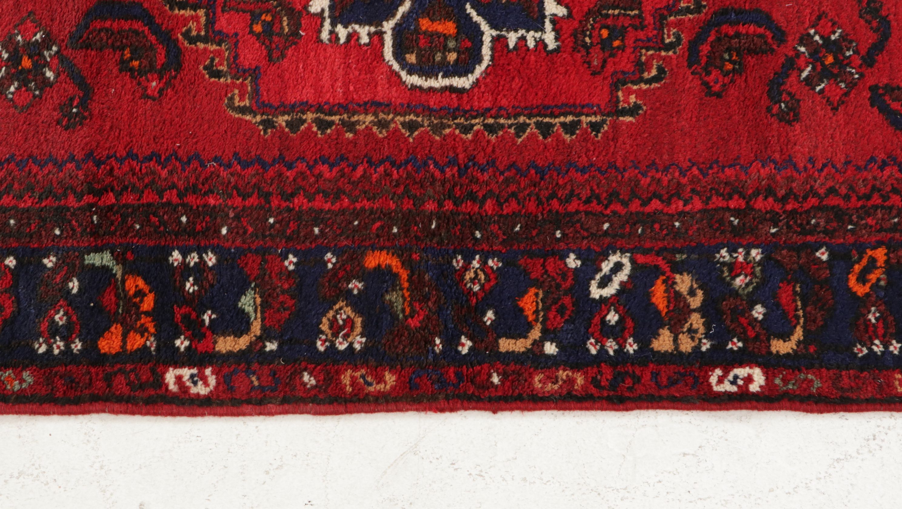 3'6 x 10' Hand-Knotted Persian Hamadan Long Rug