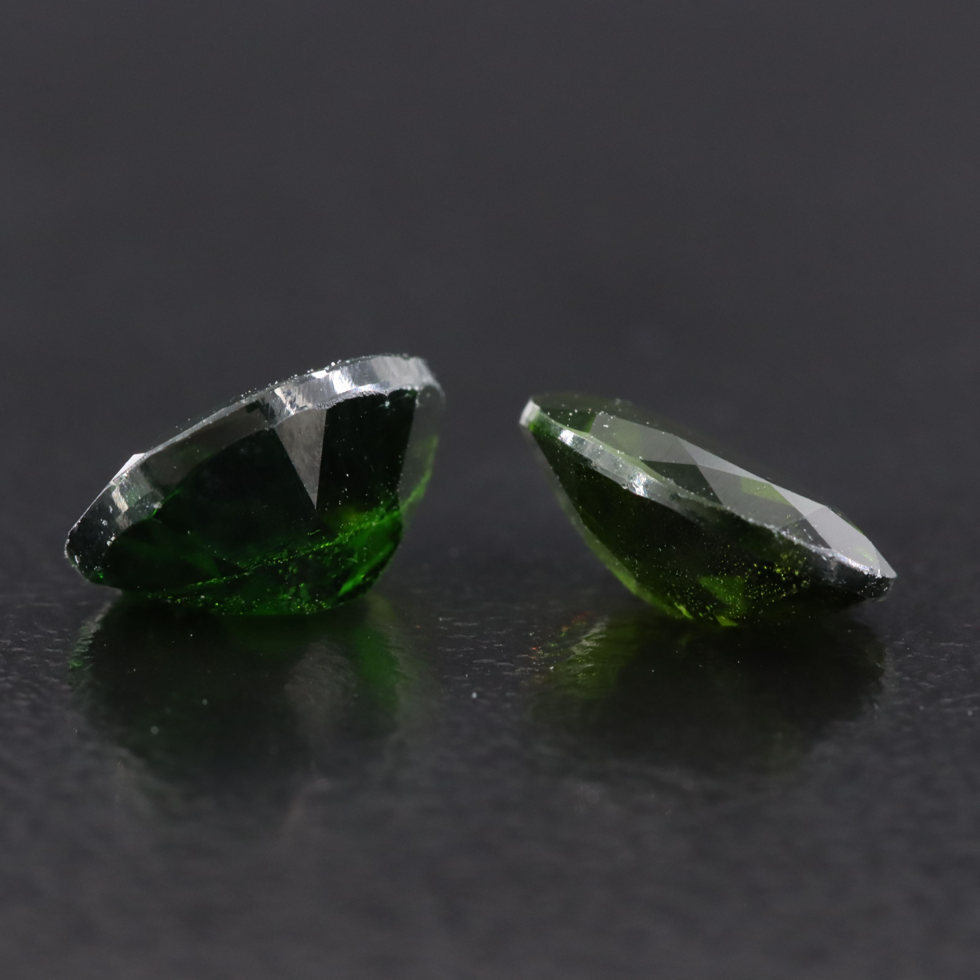 Loose 3.70 Chrome Diopside Pair