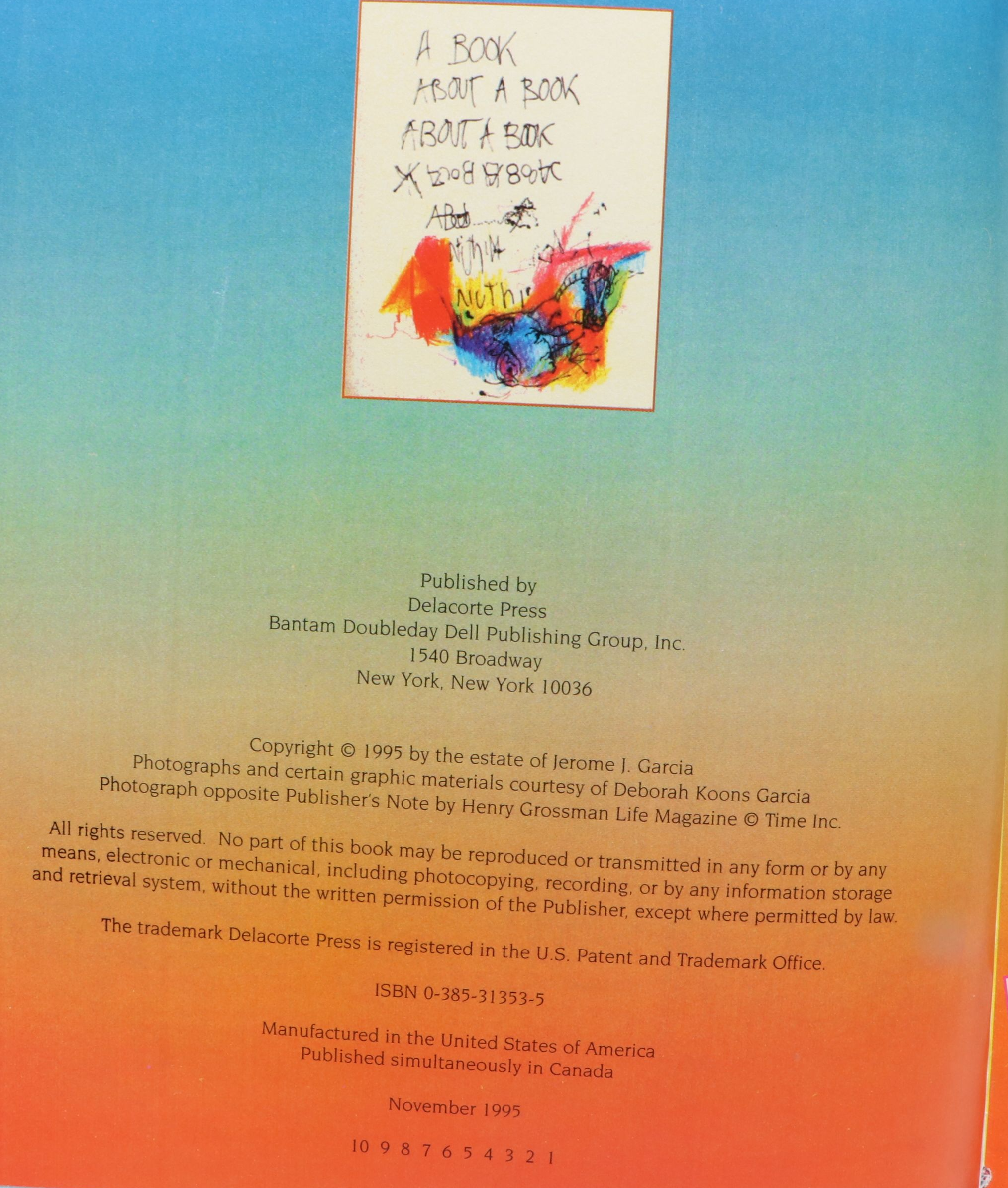 First Printing "Harrington Street" by Jerry Garcia, 1995