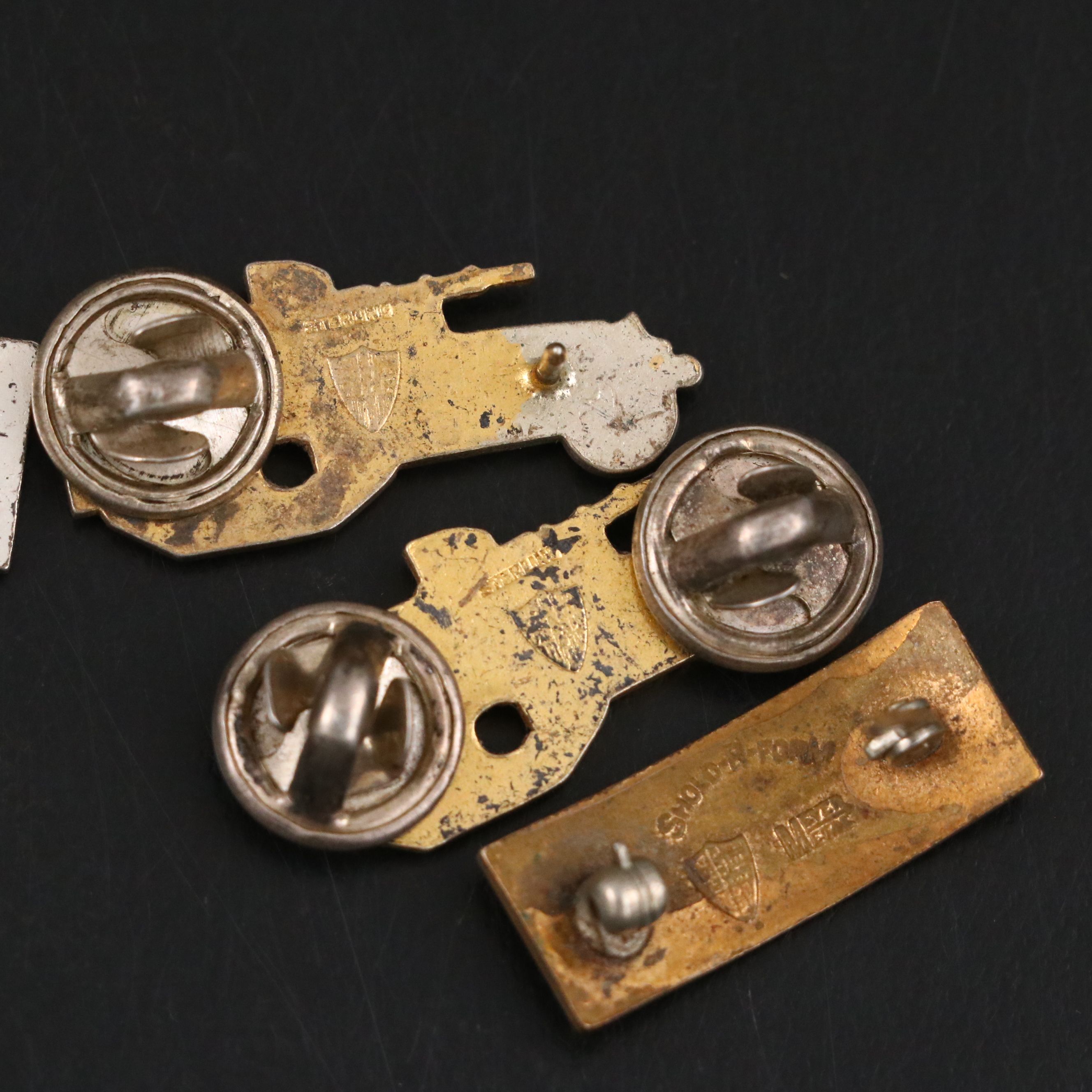 Vintage/Antique World War II with Other Sterling Pins and Badges