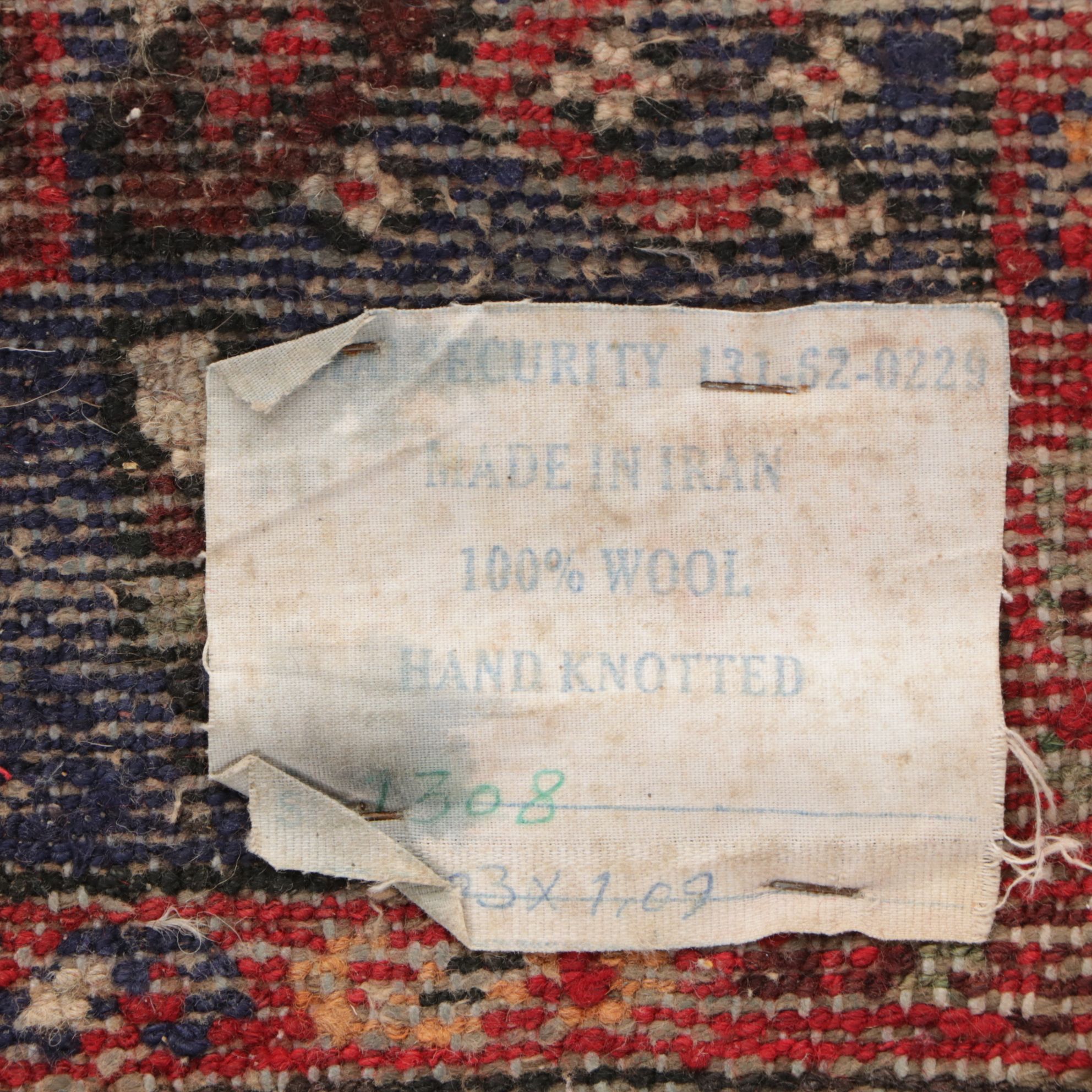 3'6 x 10' Hand-Knotted Persian Hamadan Long Rug