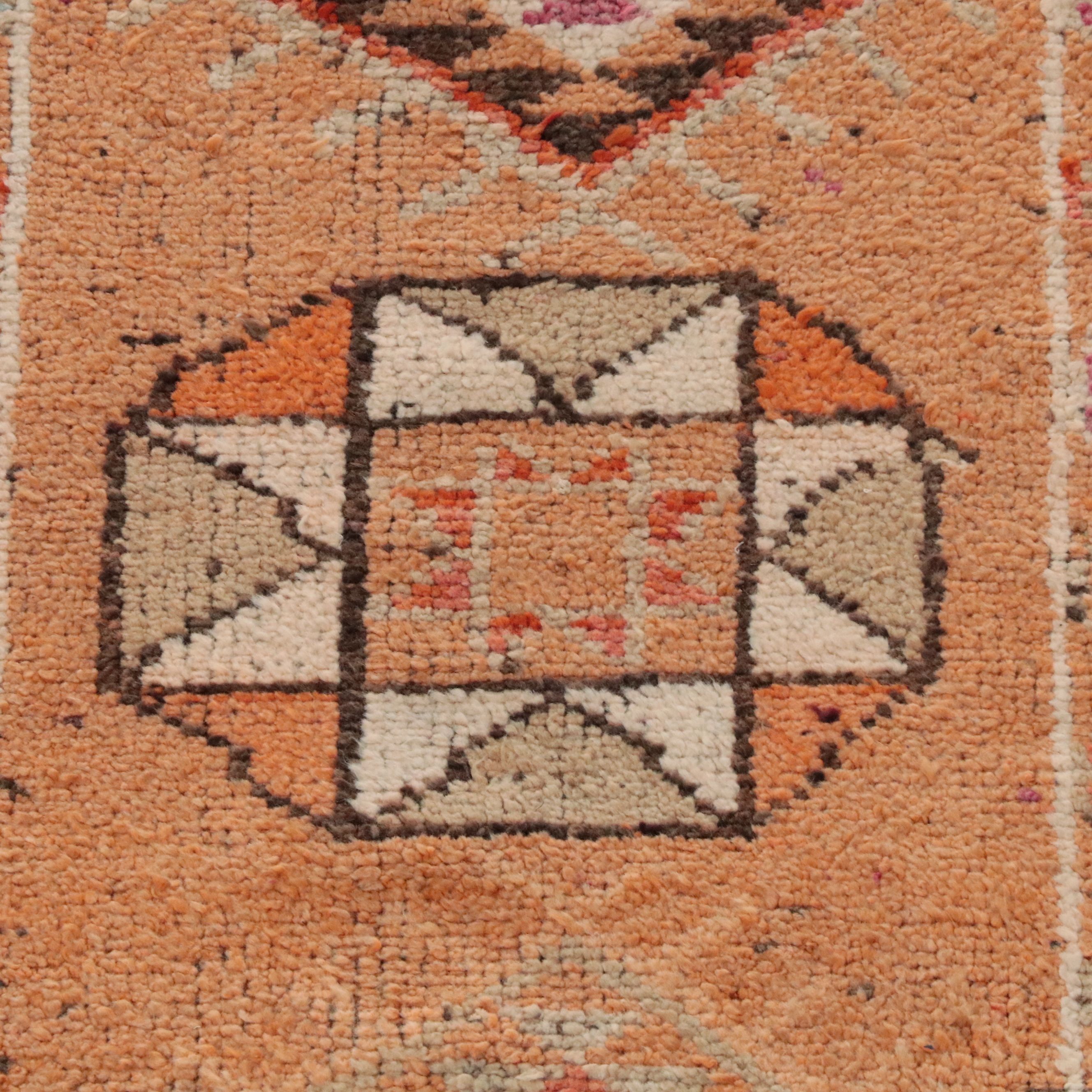 2'5 x 12'7 Hand-Knotted Turkish Anatolian Carpet Runner