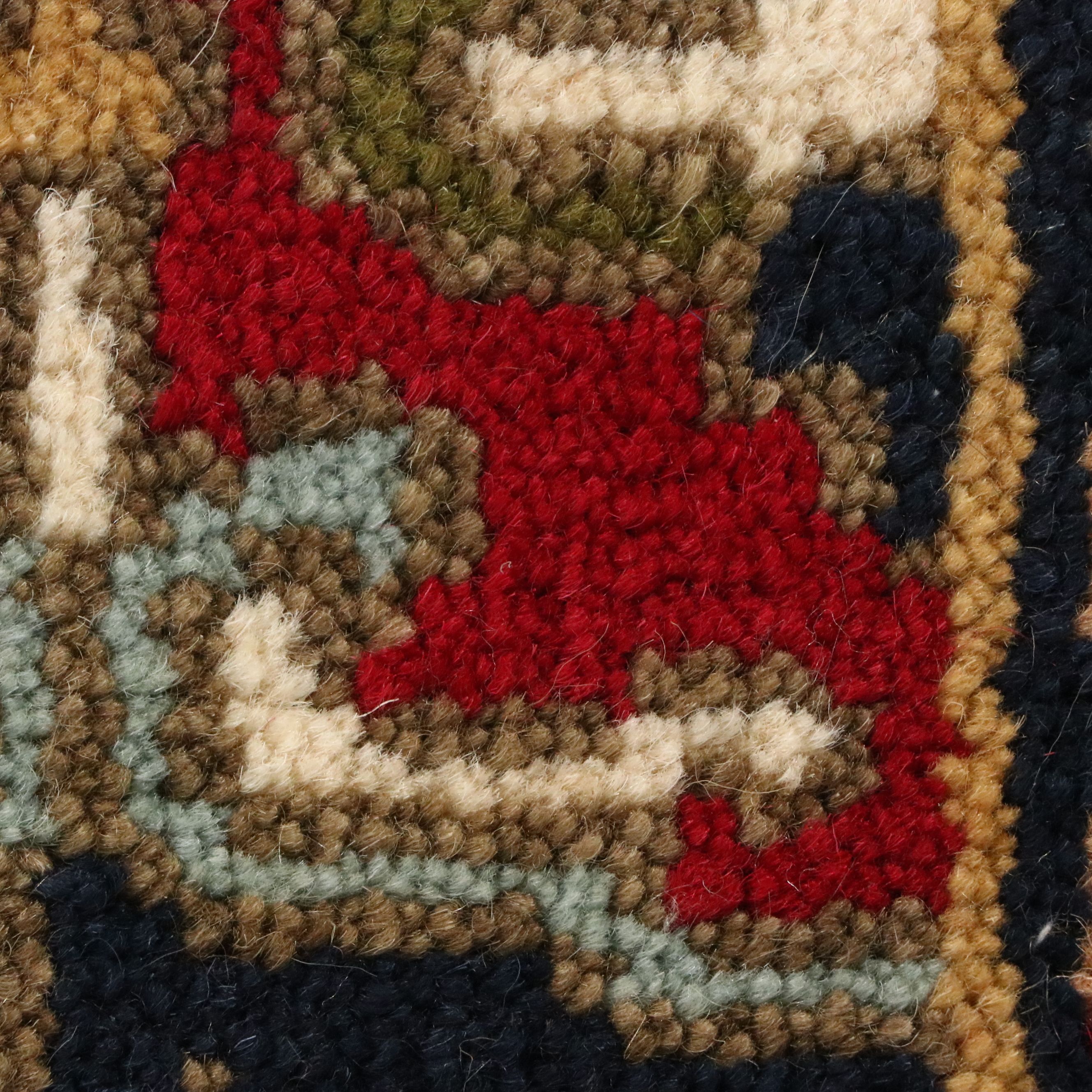 2'6 x 8'1 Hand-Knotted Indo-Persian Serapi Carpet Runner