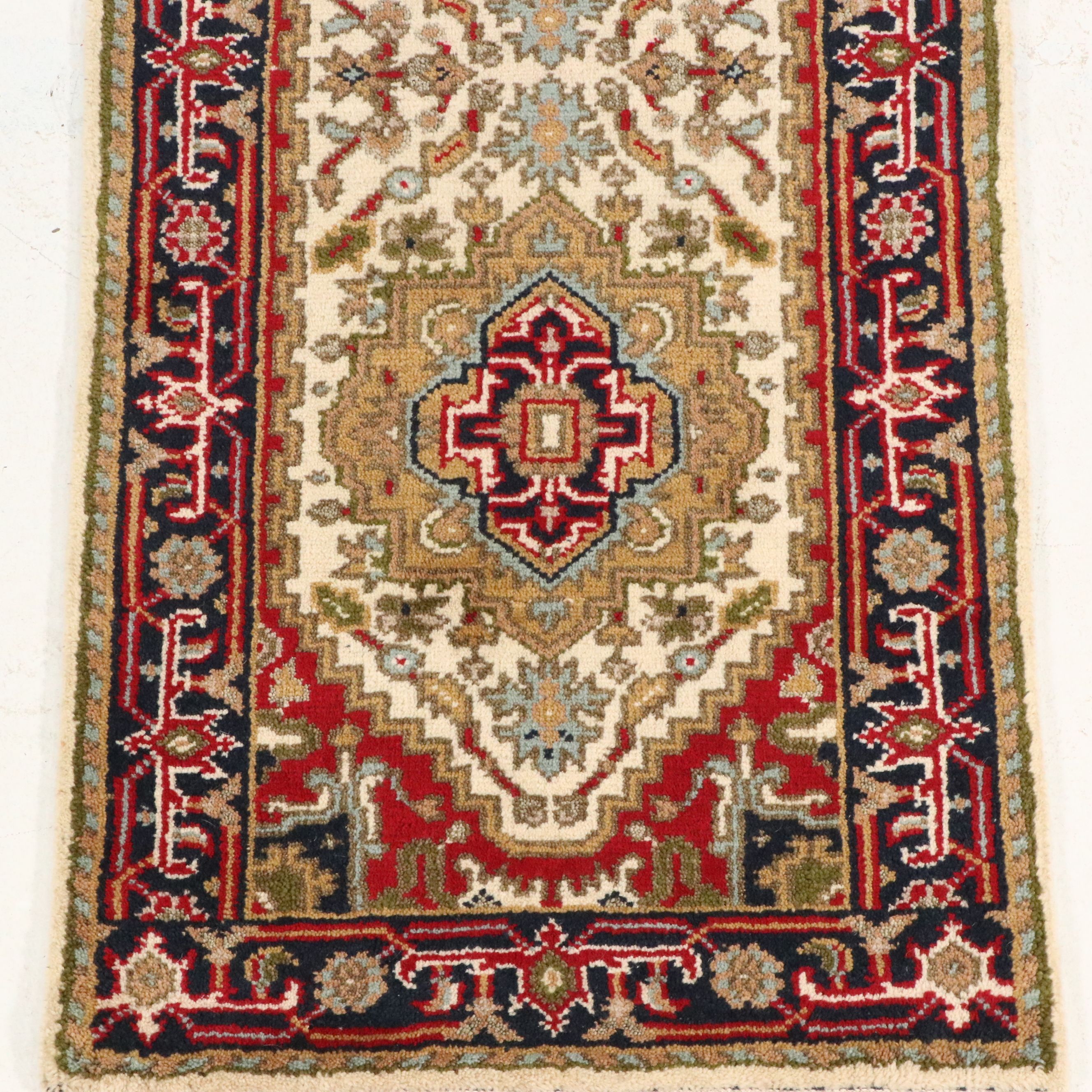 2'6 x 8'1 Hand-Knotted Indo-Persian Serapi Carpet Runner