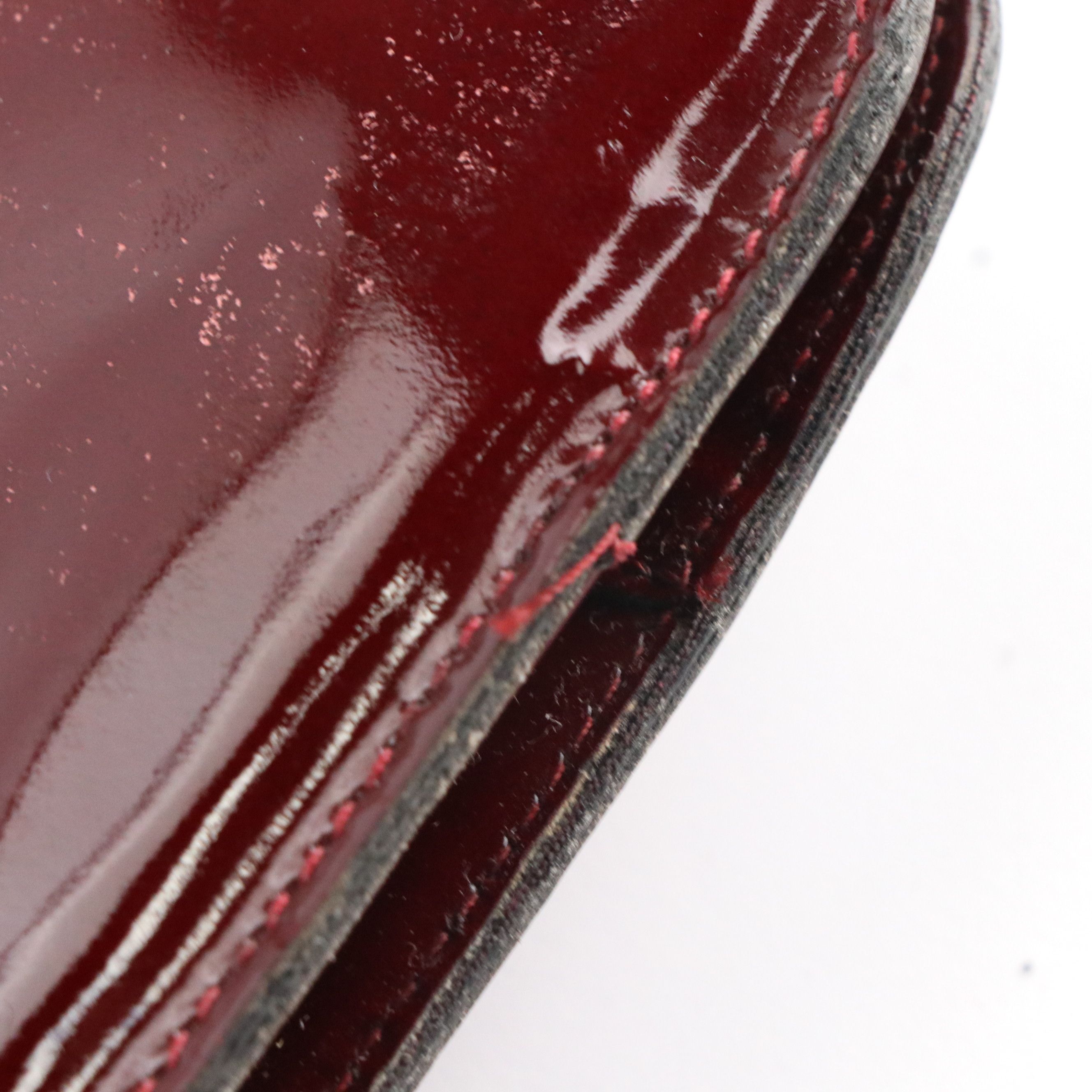 Etienne Aigner Jacquard Canvas Shoulder Bag, Vintage Burgundy Leather Bags