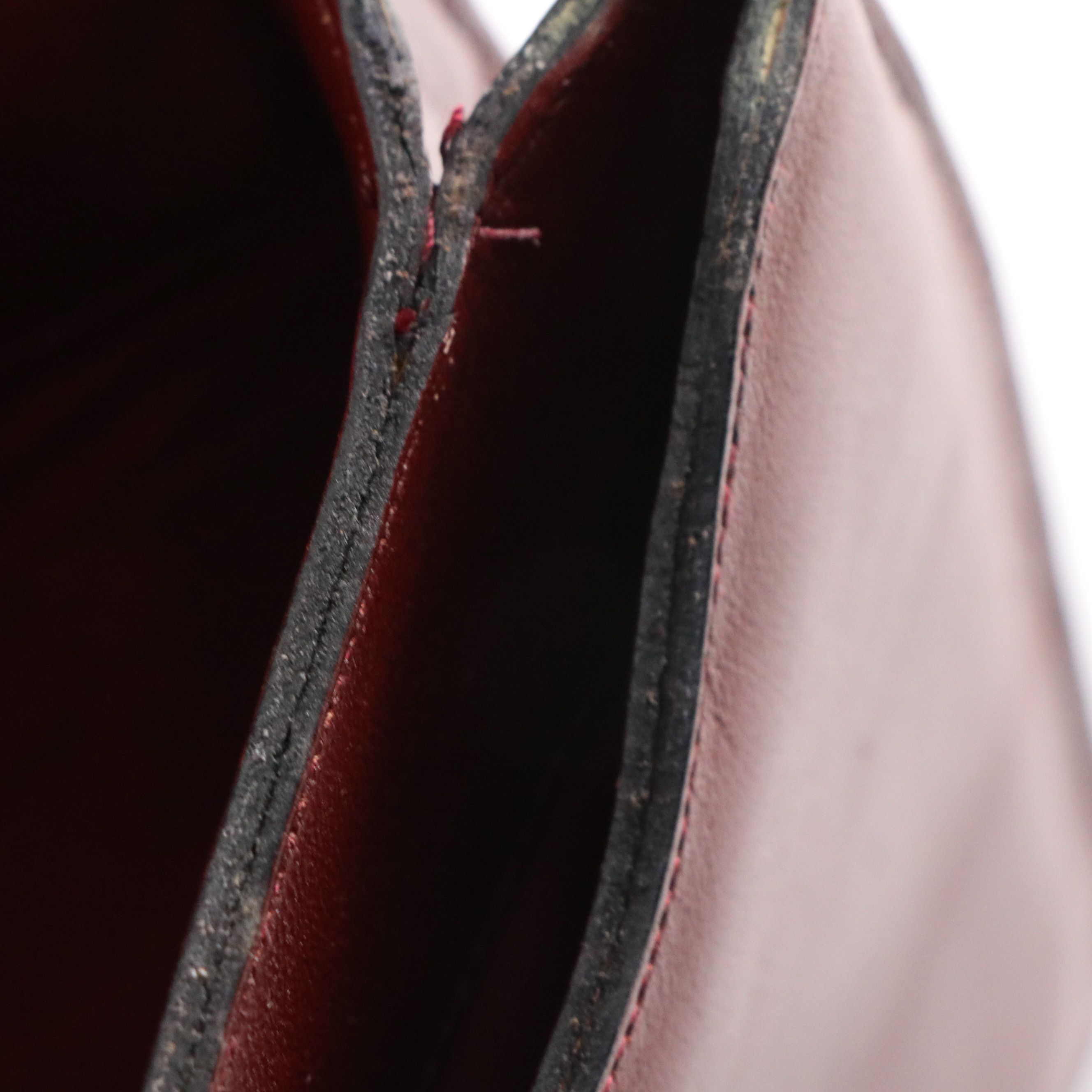 Etienne Aigner Jacquard Canvas Shoulder Bag, Vintage Burgundy Leather Bags