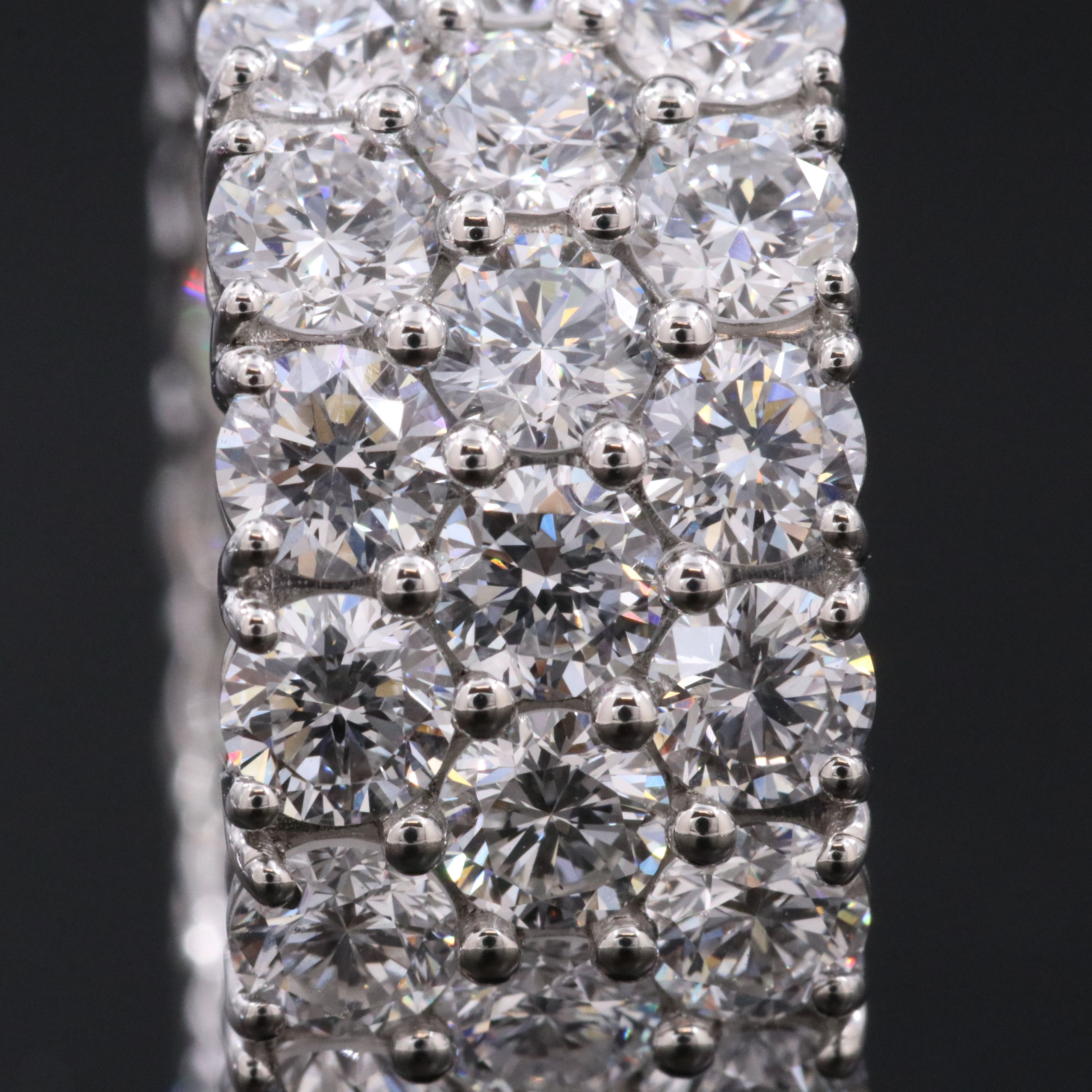 Platinum 10.24 CTW Lab Grown Diamond Eternity Band