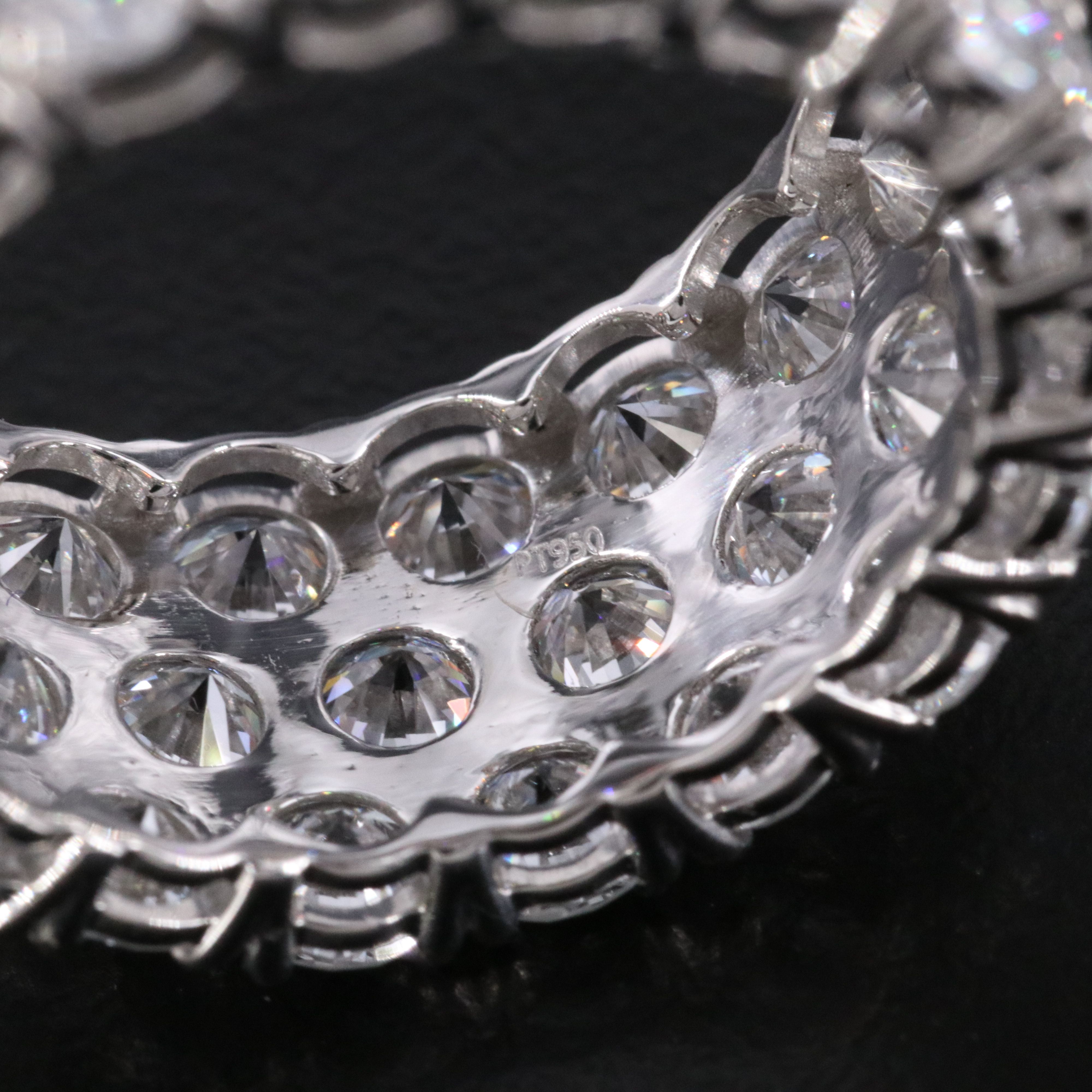 Platinum 10.24 CTW Lab Grown Diamond Eternity Band