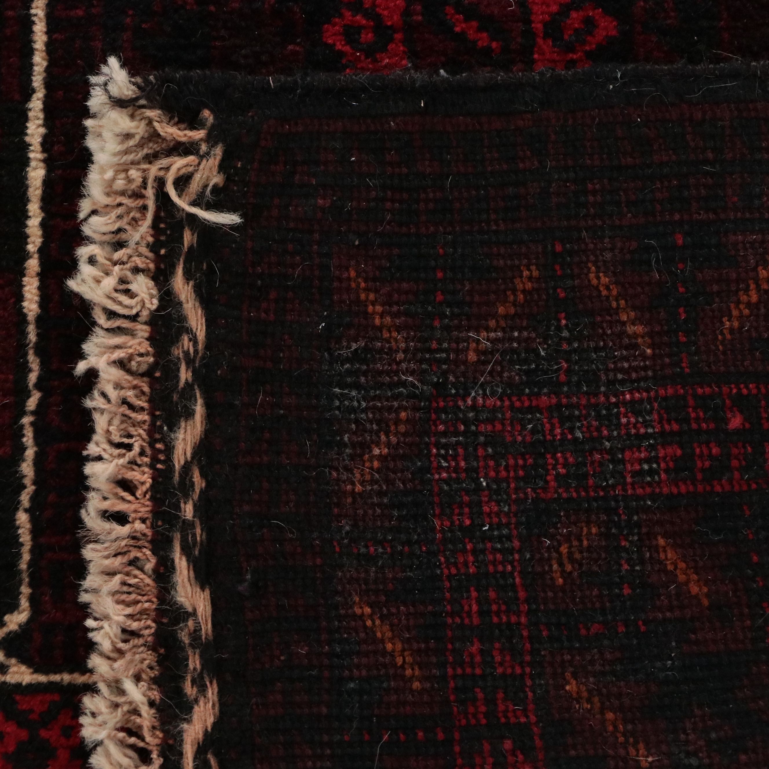 2'9 x 4'11 Hand-Knotted Afghan Baluch Prayer Rug