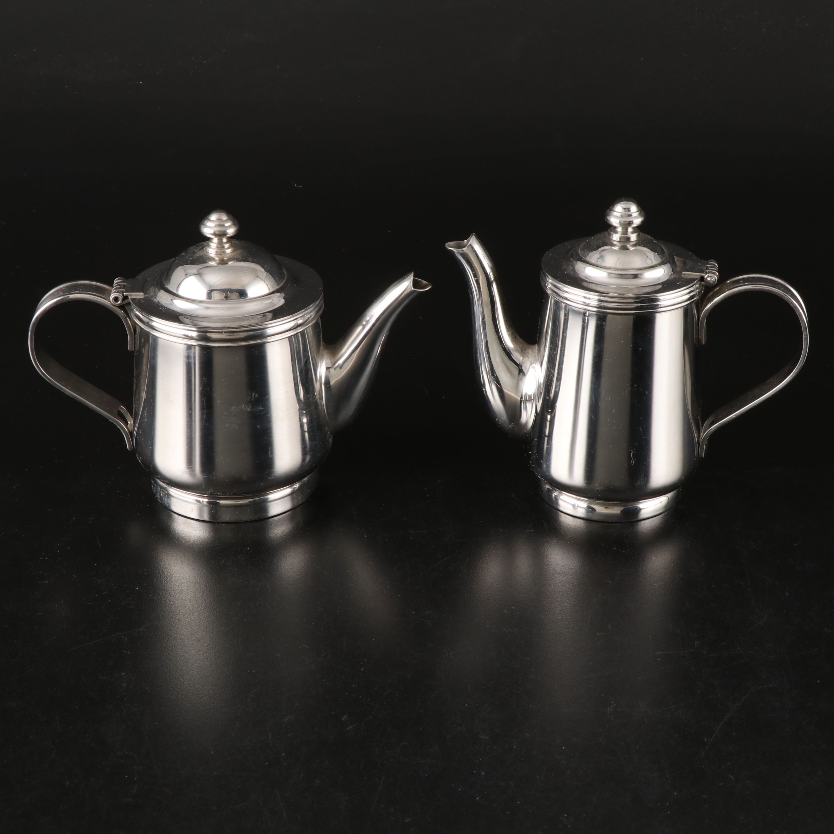 Reed & Barton Metalware Tea and Coffee Service with Abalone Inlay Cocktail Forks