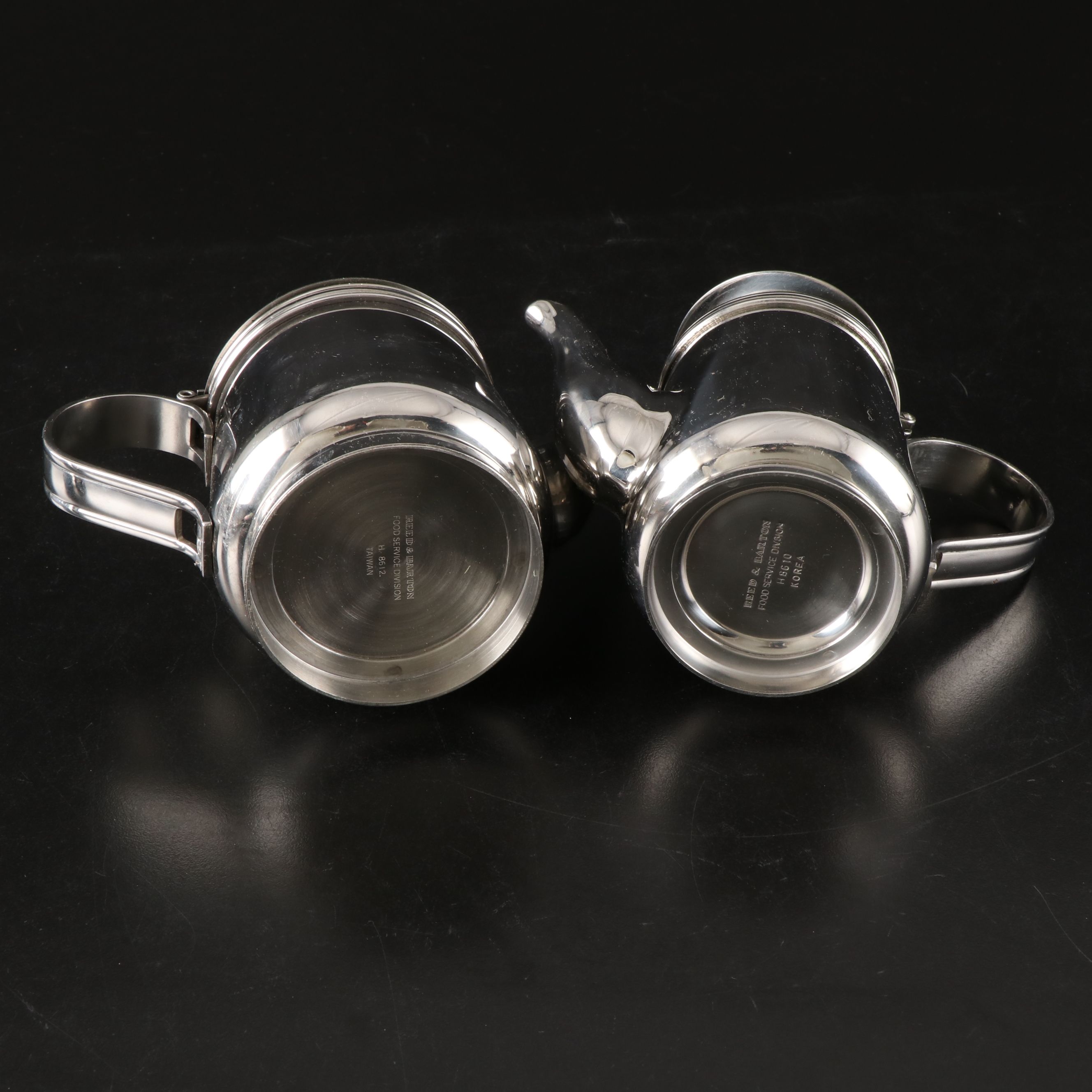 Reed & Barton Metalware Tea and Coffee Service with Abalone Inlay Cocktail Forks