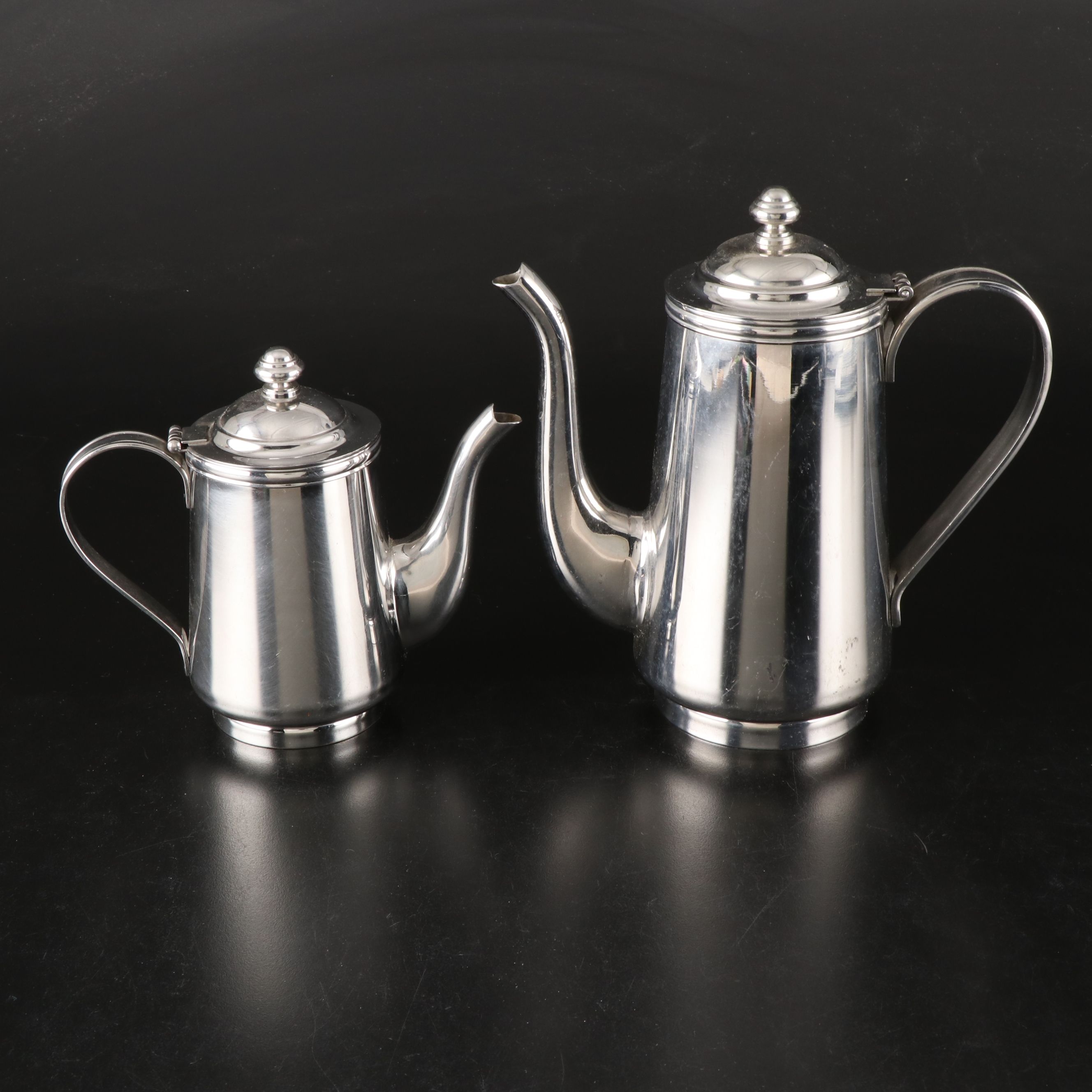 Reed & Barton Metalware Tea and Coffee Service with Abalone Inlay Cocktail Forks