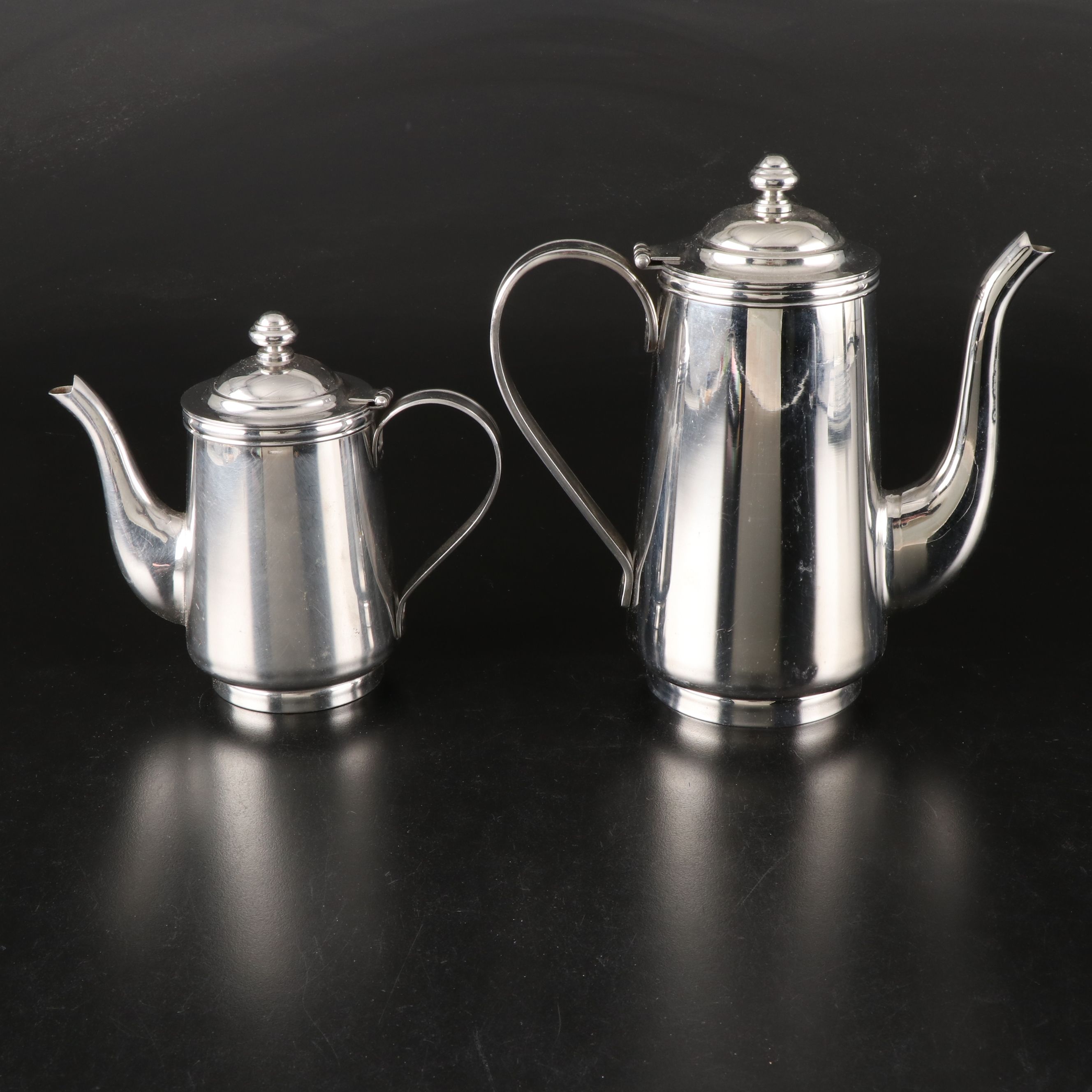 Reed & Barton Metalware Tea and Coffee Service with Abalone Inlay Cocktail Forks