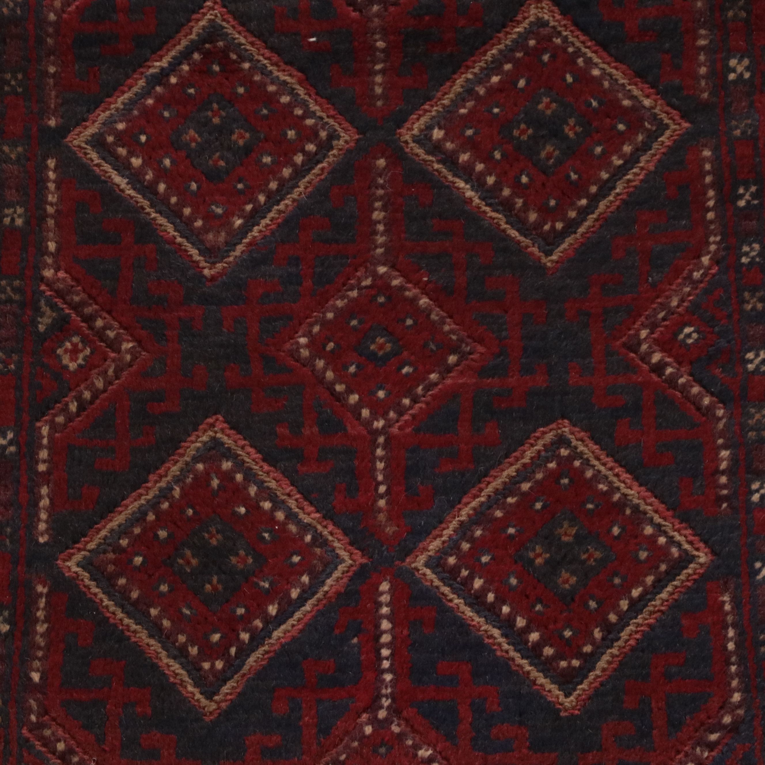 2'2 x 8' Handwoven Mixed Technique Afghan Mashwani Carpet Runner