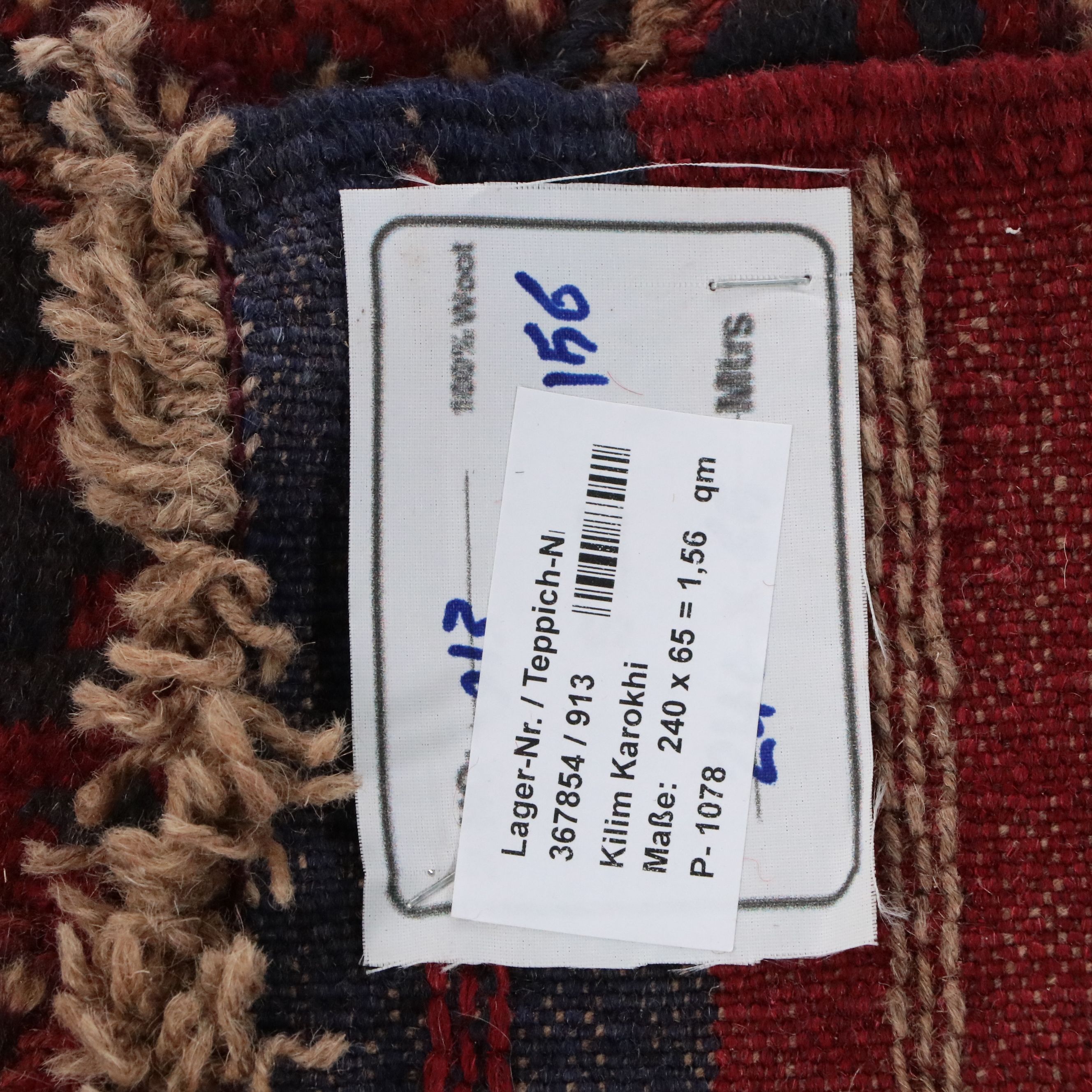 2'2 x 8' Handwoven Mixed Technique Afghan Mashwani Carpet Runner