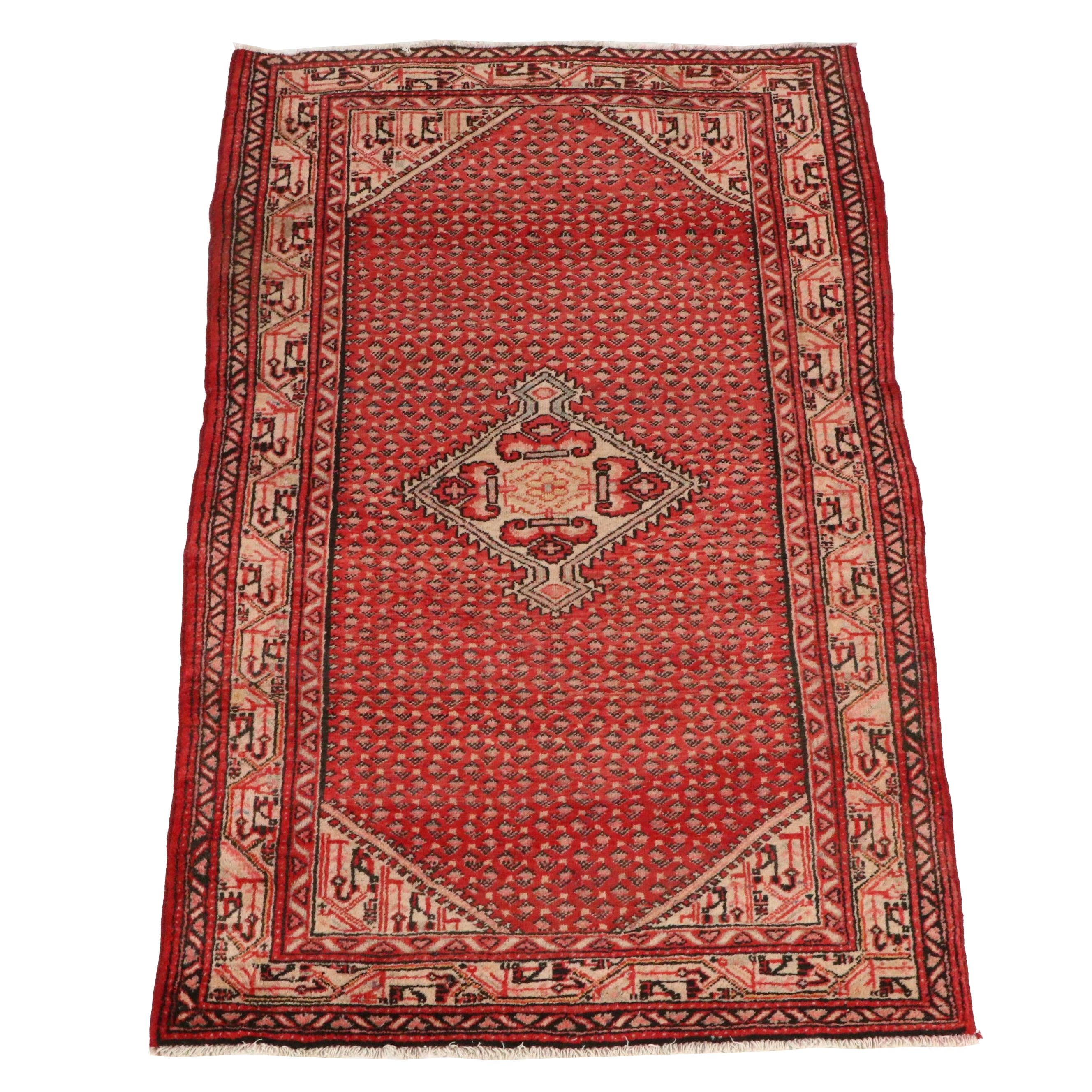 4'3 x 6'10 Hand-Knotted Persian Seraband Area Rug