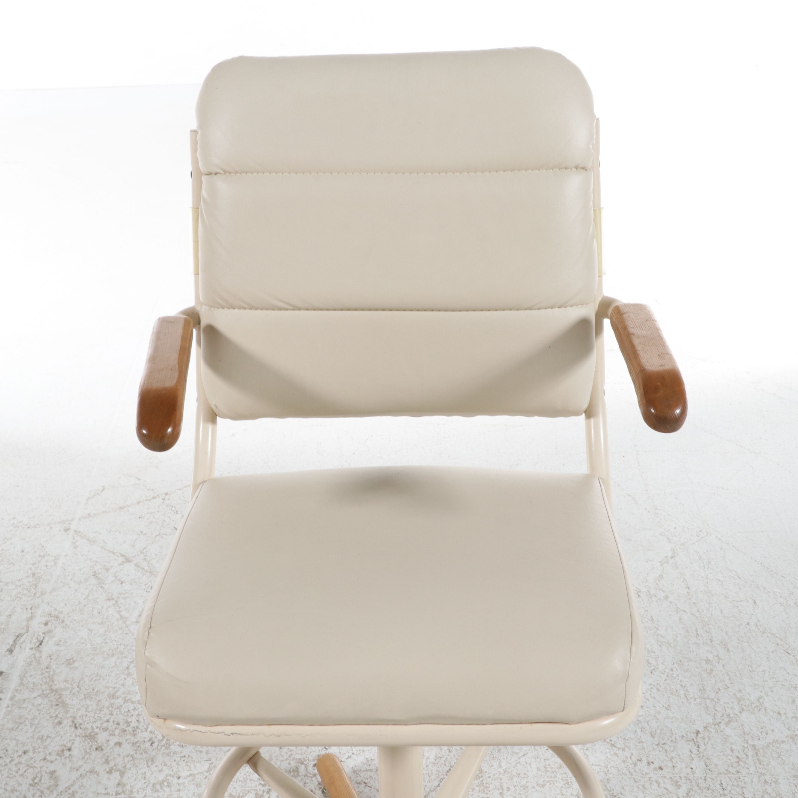 Pair of Chromcraft Postmodern Style Swivel Barstools, 1975