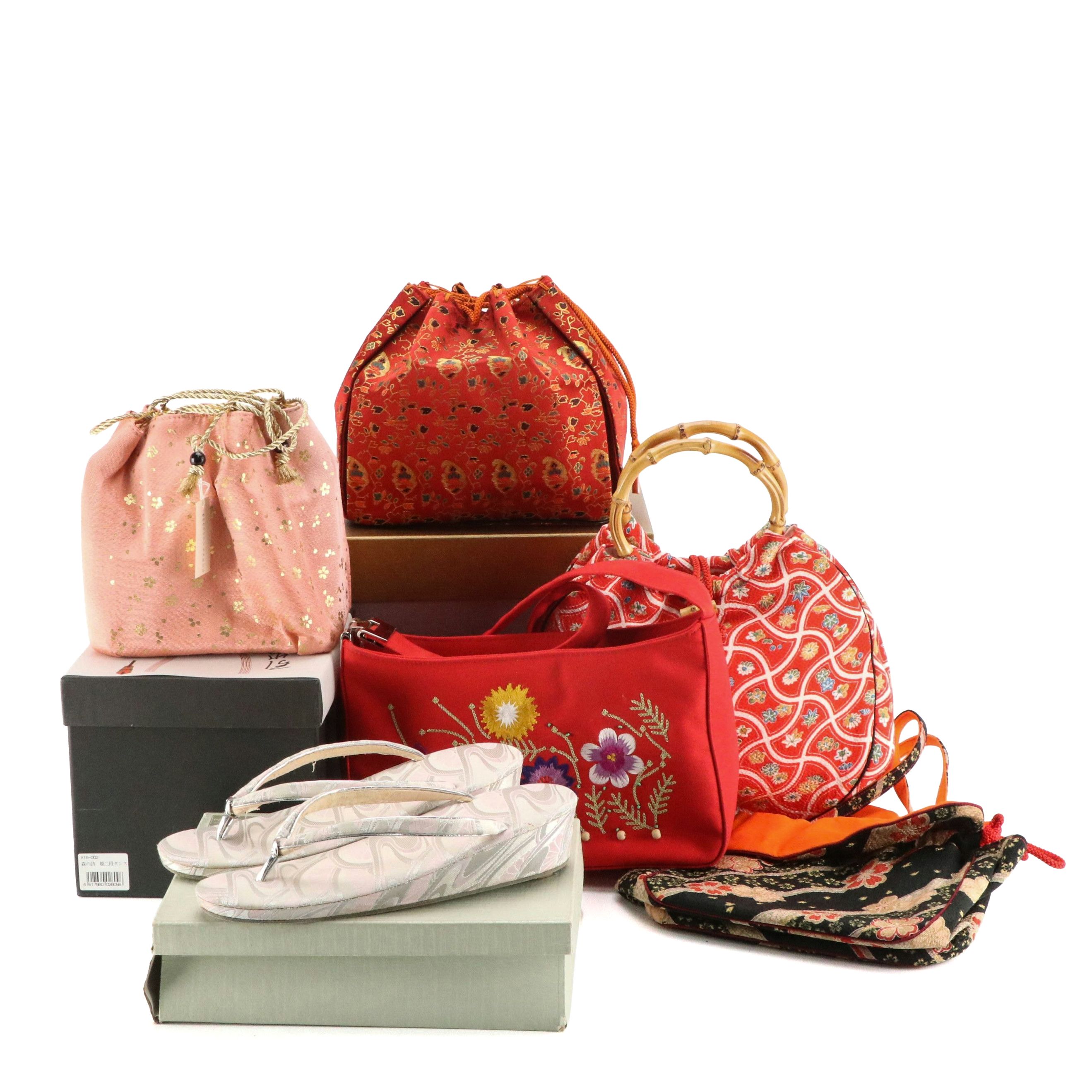 Tatsumura Textile Co. Small Jacquard Pouches, Other Embroidered Bags, and More